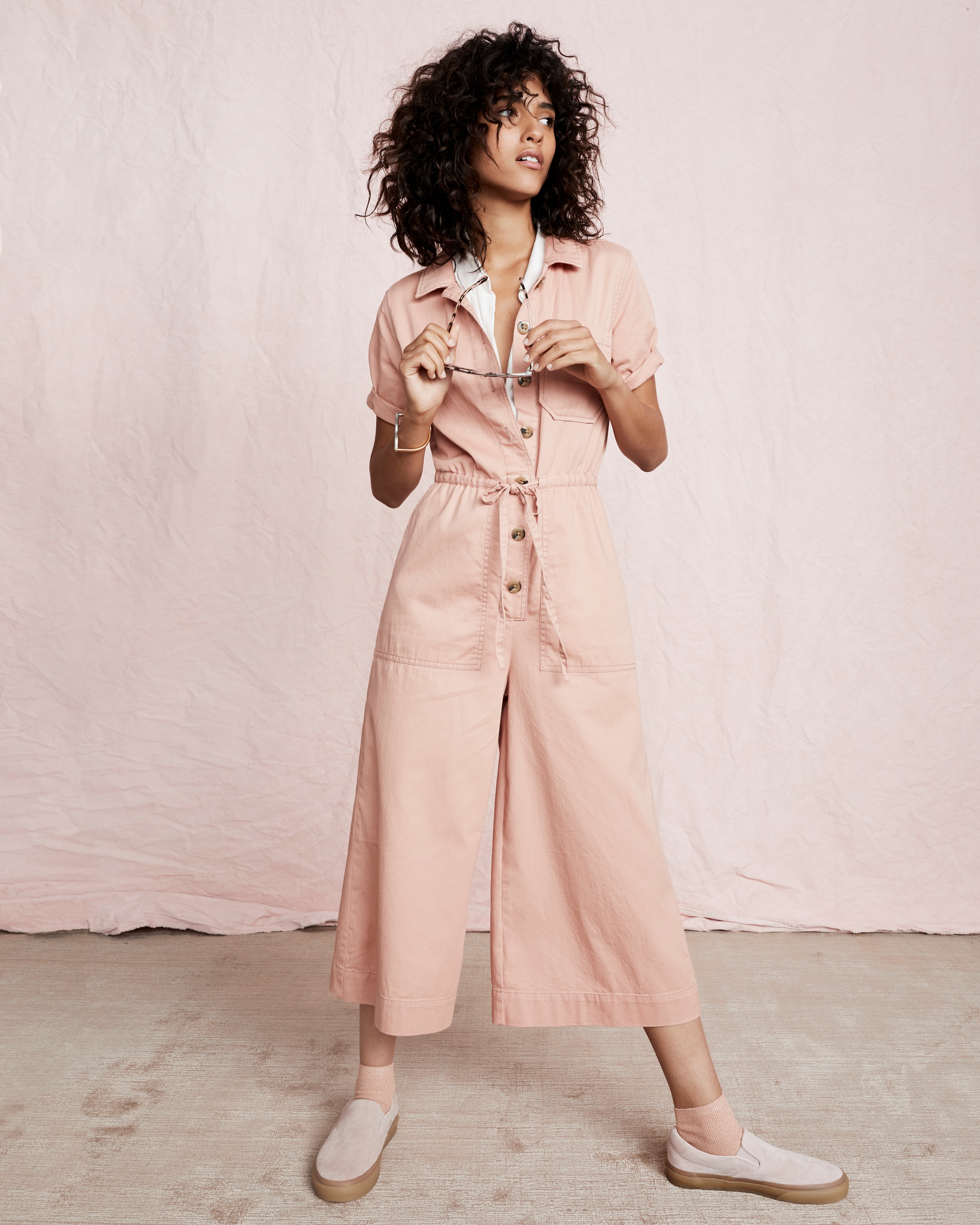 Madewell wide leg store utility jumpsuit