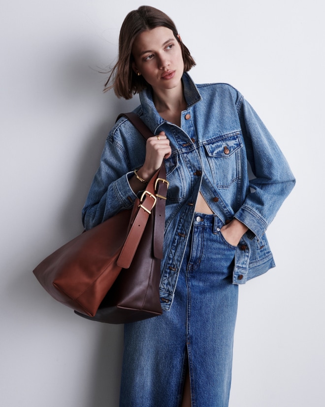 The leather sling bag on sale madewell