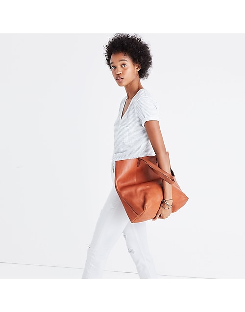 Madewell 'The Transport' Leather Tote English Saddle