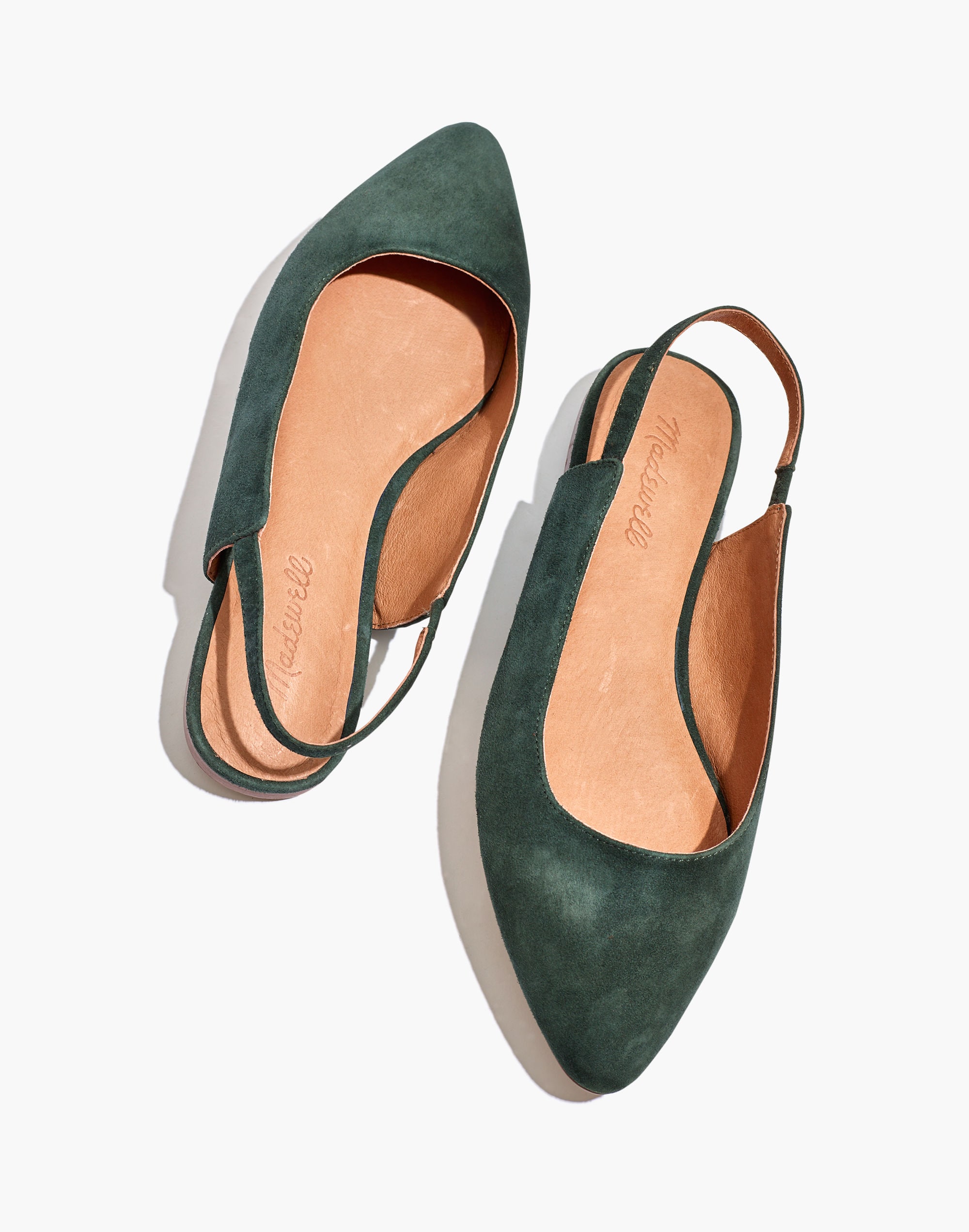 The Margot Slingback Flat in Suede