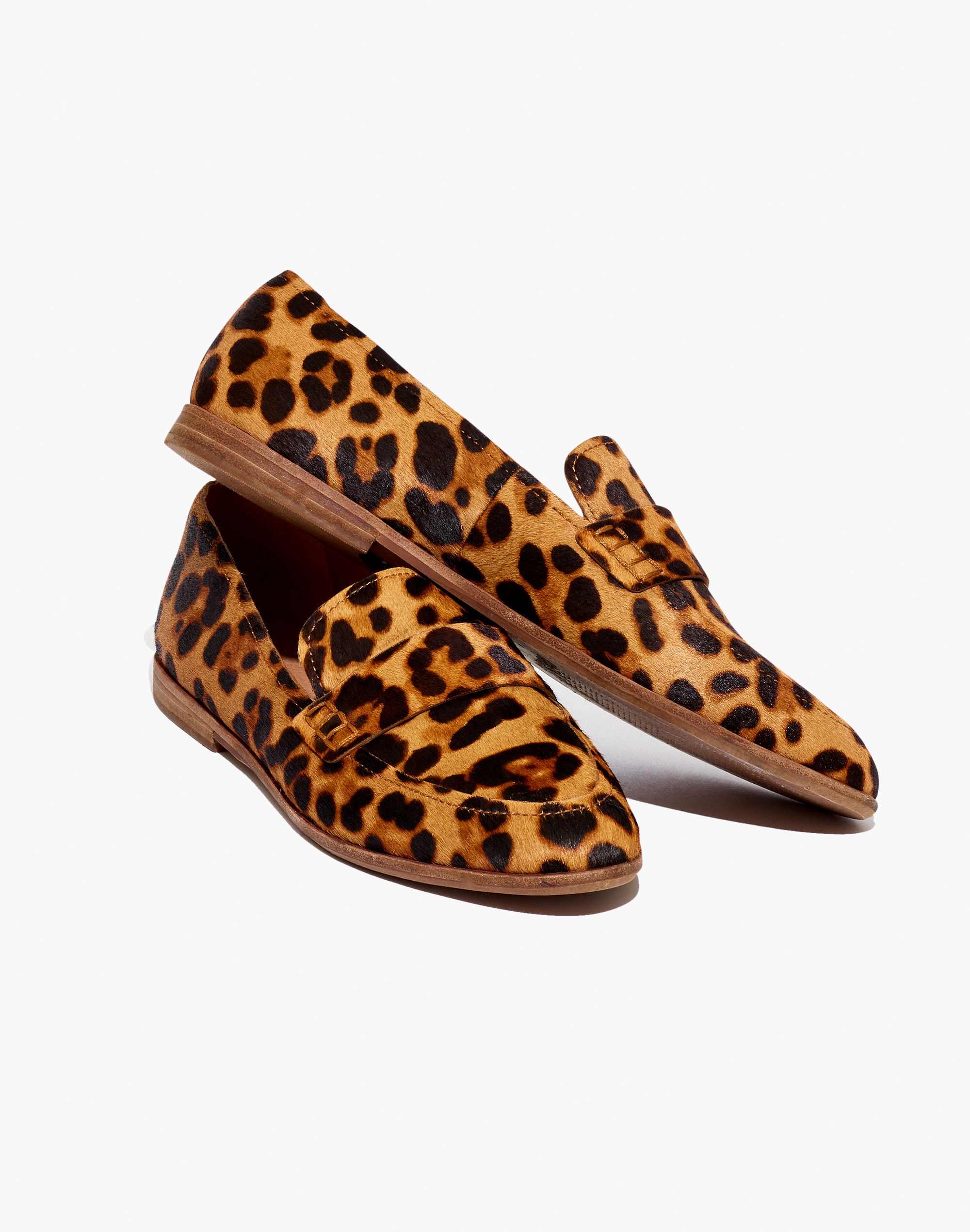 J crew factory leopard hot sale loafers