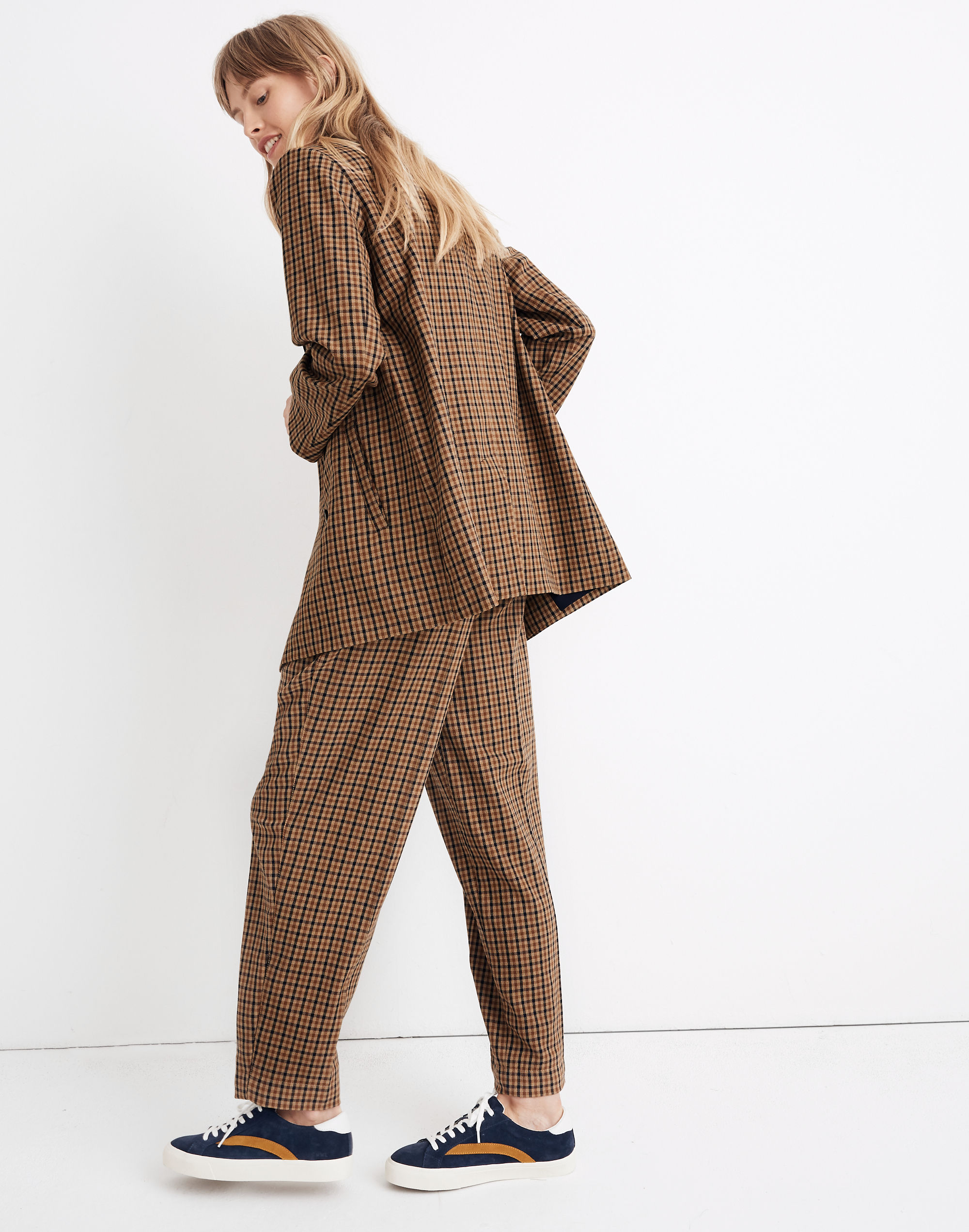 Caldwell Double-Breasted Blazer in Desert Check | Madewell