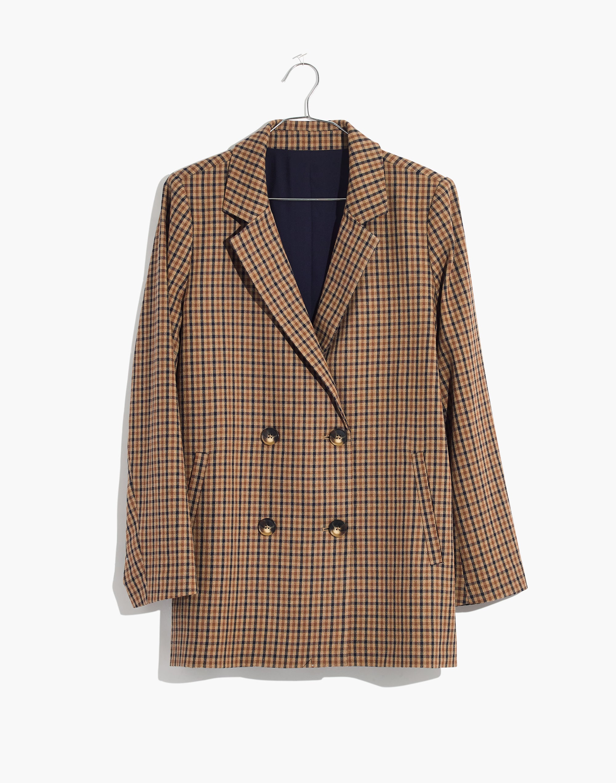 Caldwell Double-Breasted Blazer in Desert Check | Madewell