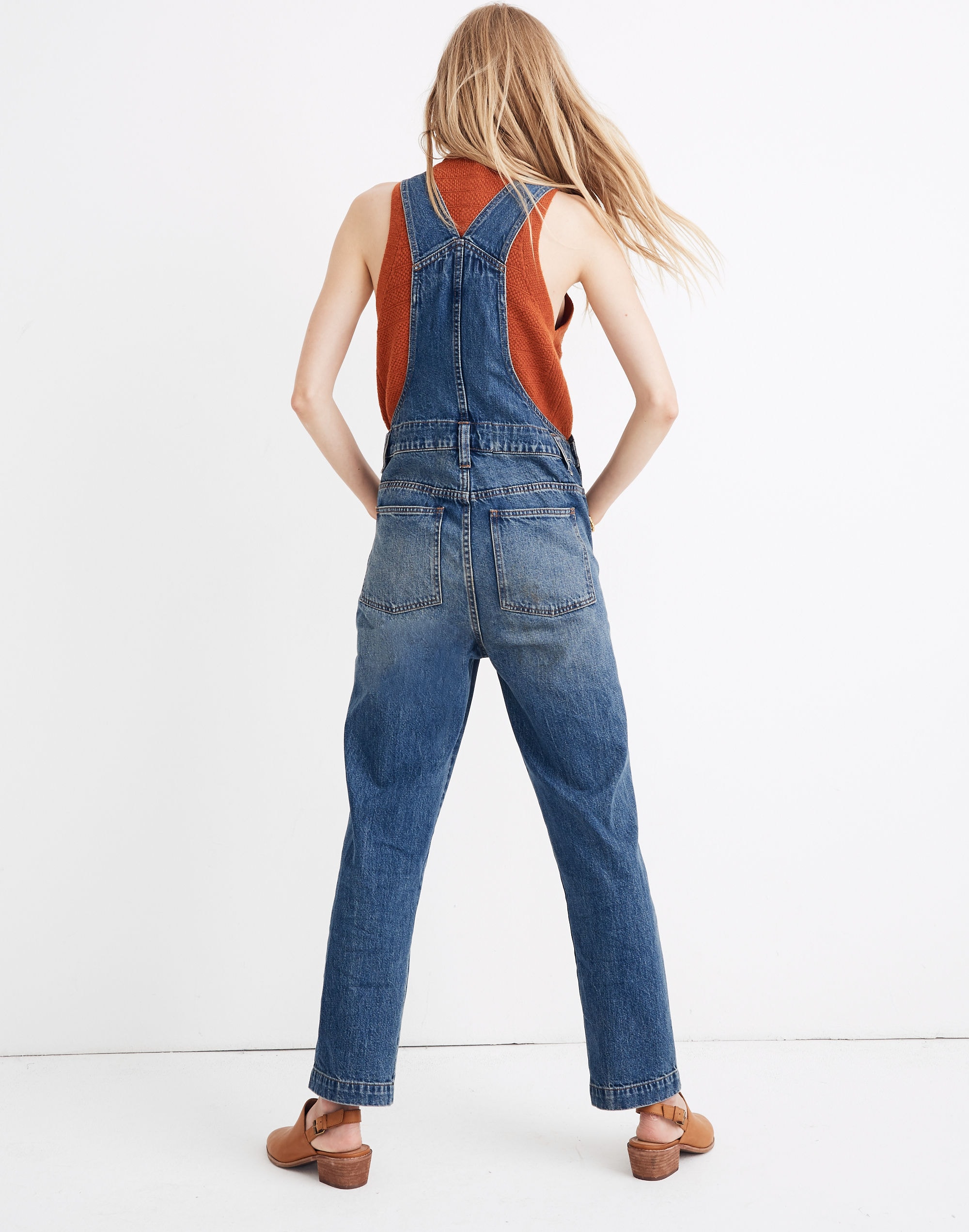 Straight-Leg Overalls in Elmridge Wash | Madewell