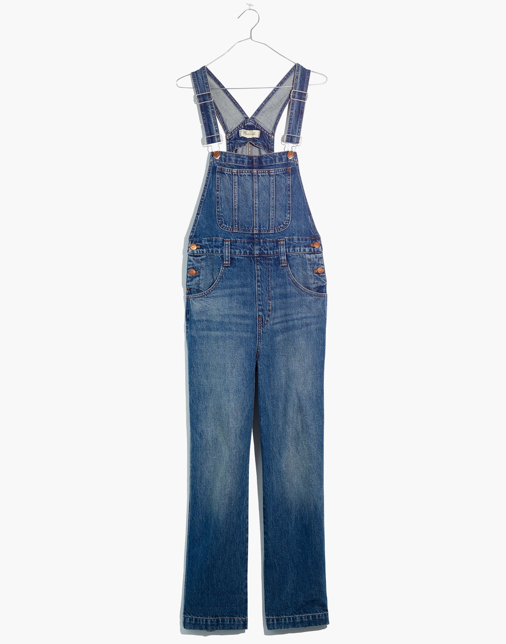 Straight-Leg Overalls in Elmridge Wash | Madewell