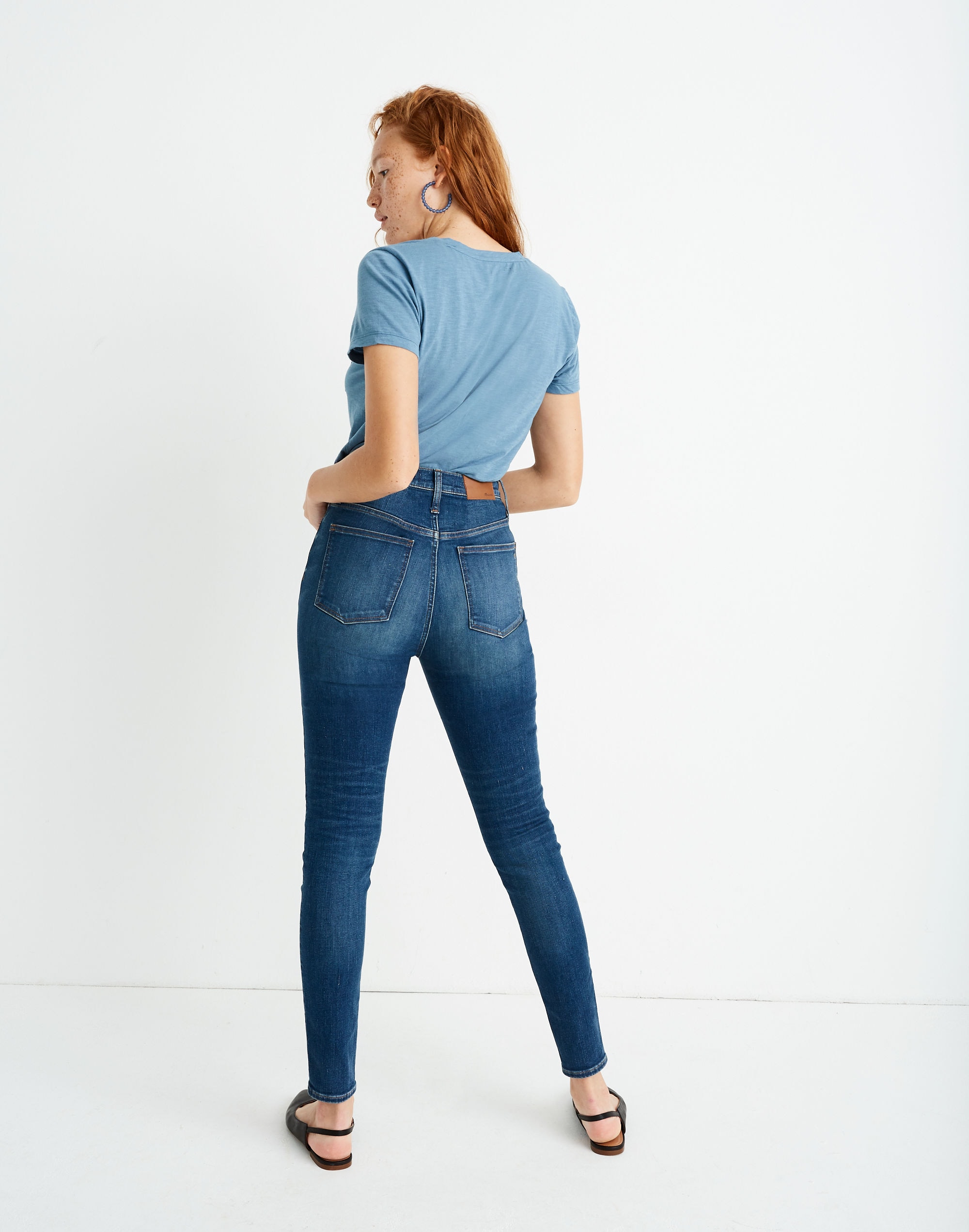 11" High-Rise Skinny Jeans in Ames Wash: Button-Front Edition | Madewell