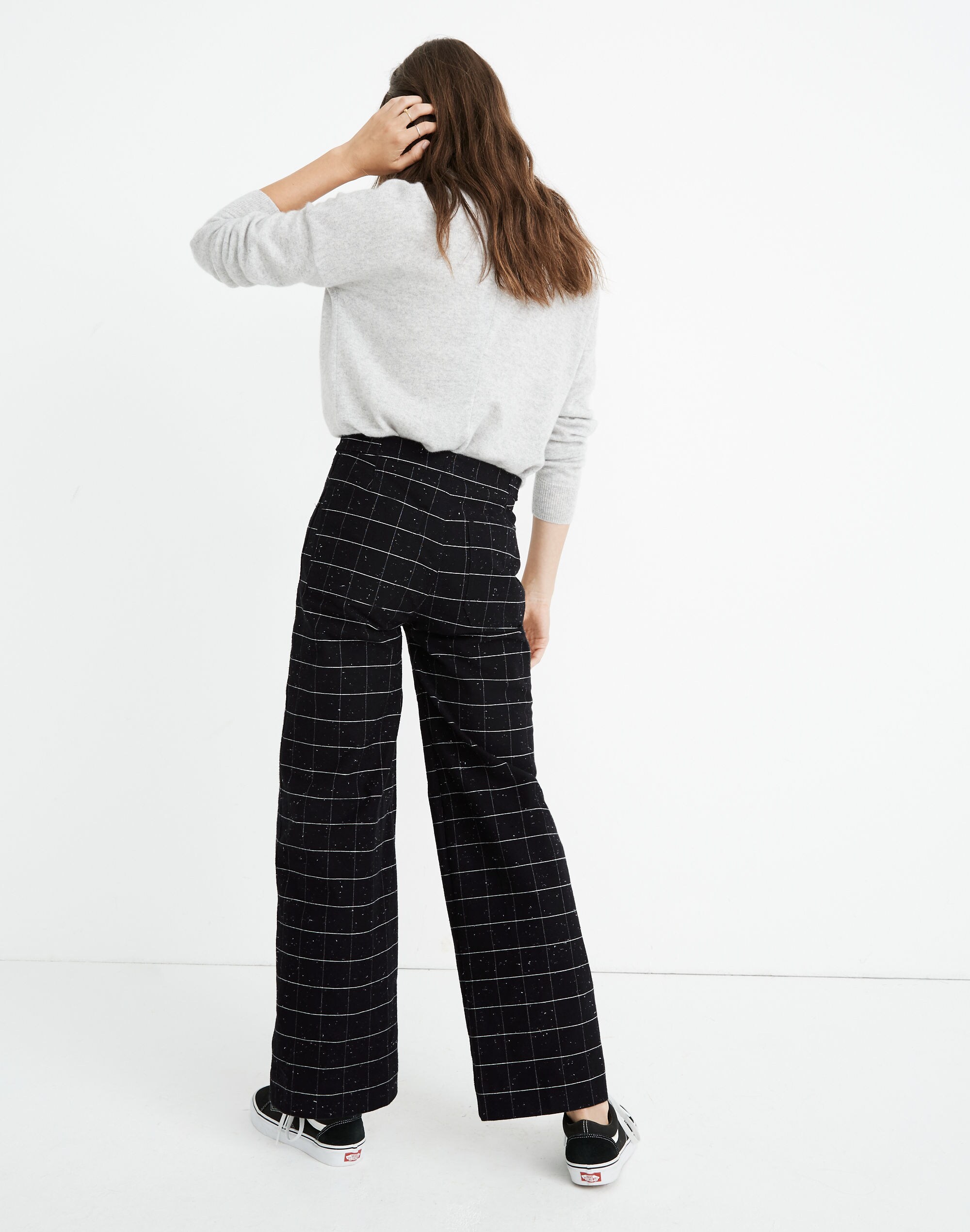 Slim Emmett Wide-Leg Pants in Donegal Windowpane | Madewell