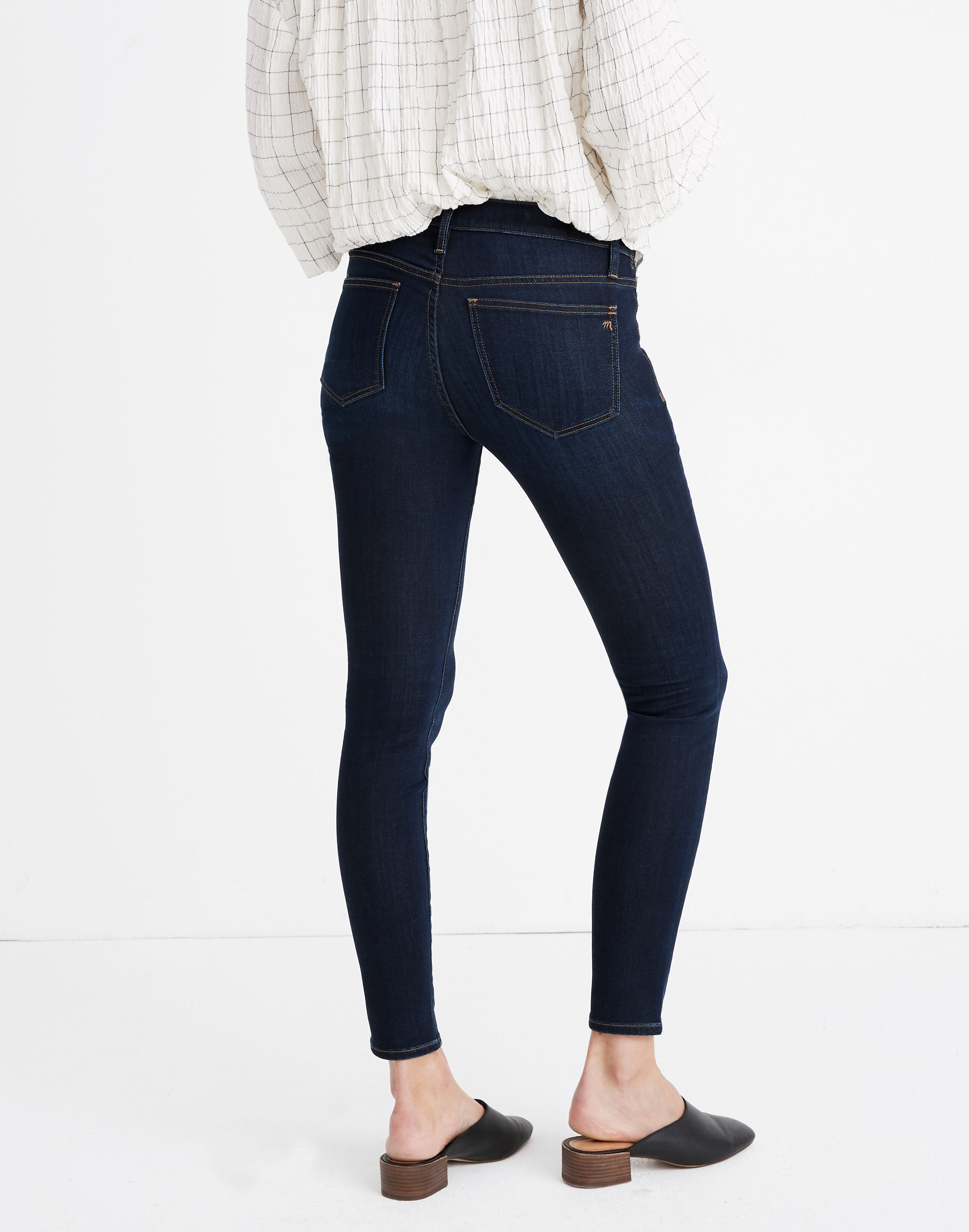 Maternity Side-Panel Skinny Jeans in Larkspur Wash: Adjustable TENCEL™ Denim Edition | Madewell