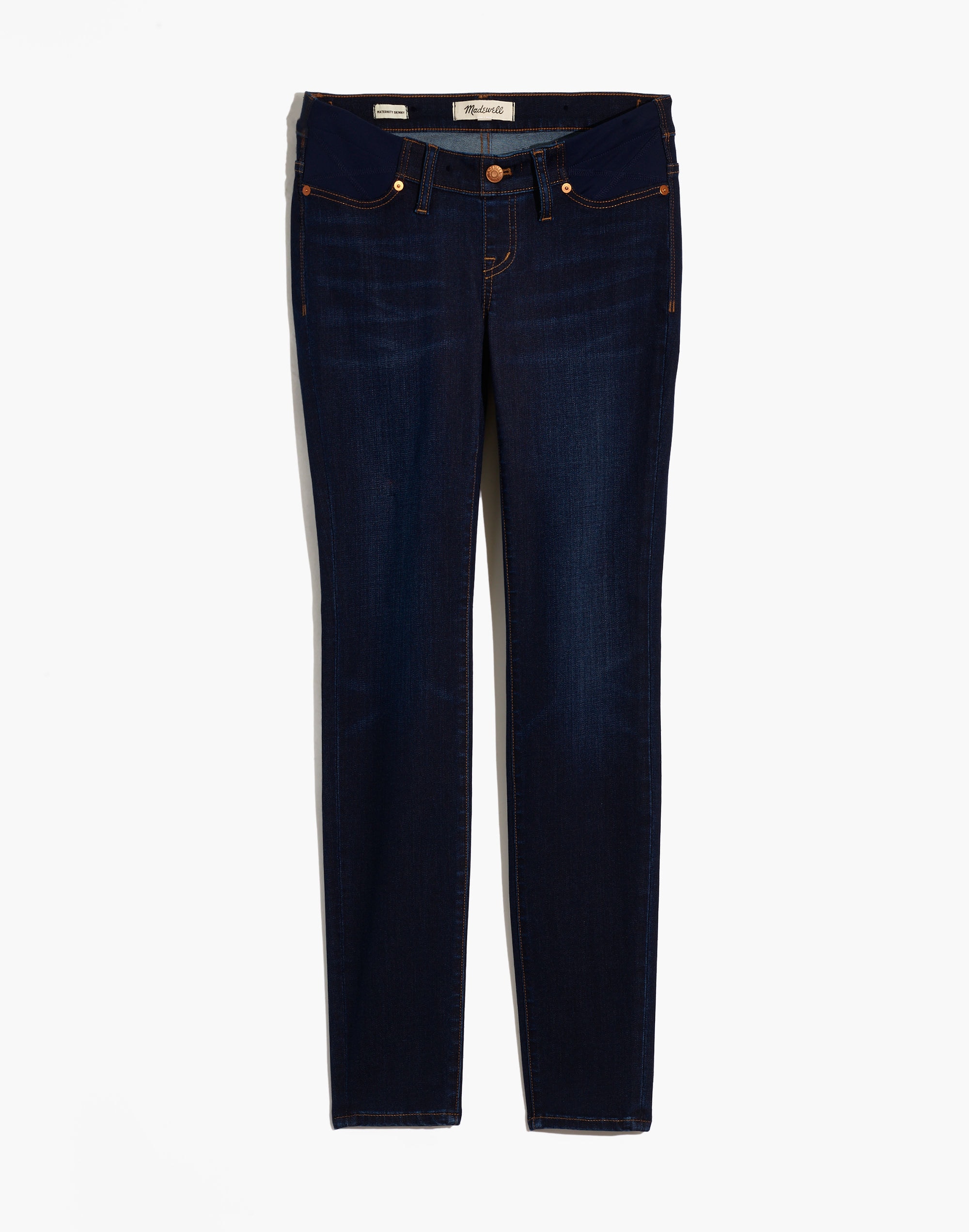 Maternity Side-Panel Skinny Jeans in Larkspur Wash: Adjustable TENCEL™ Denim Edition | Madewell