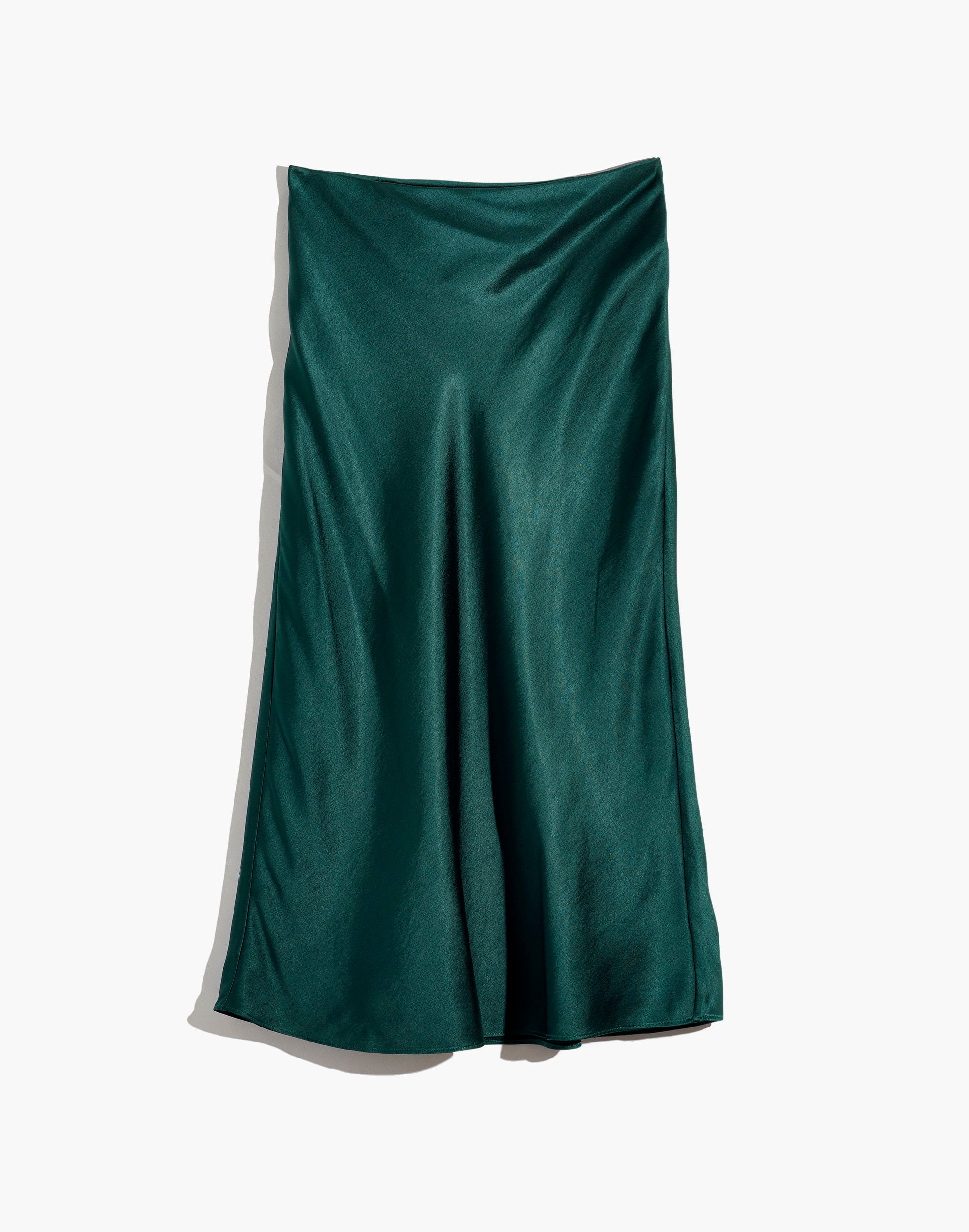 Satin Midi Slip Skirt | Madewell