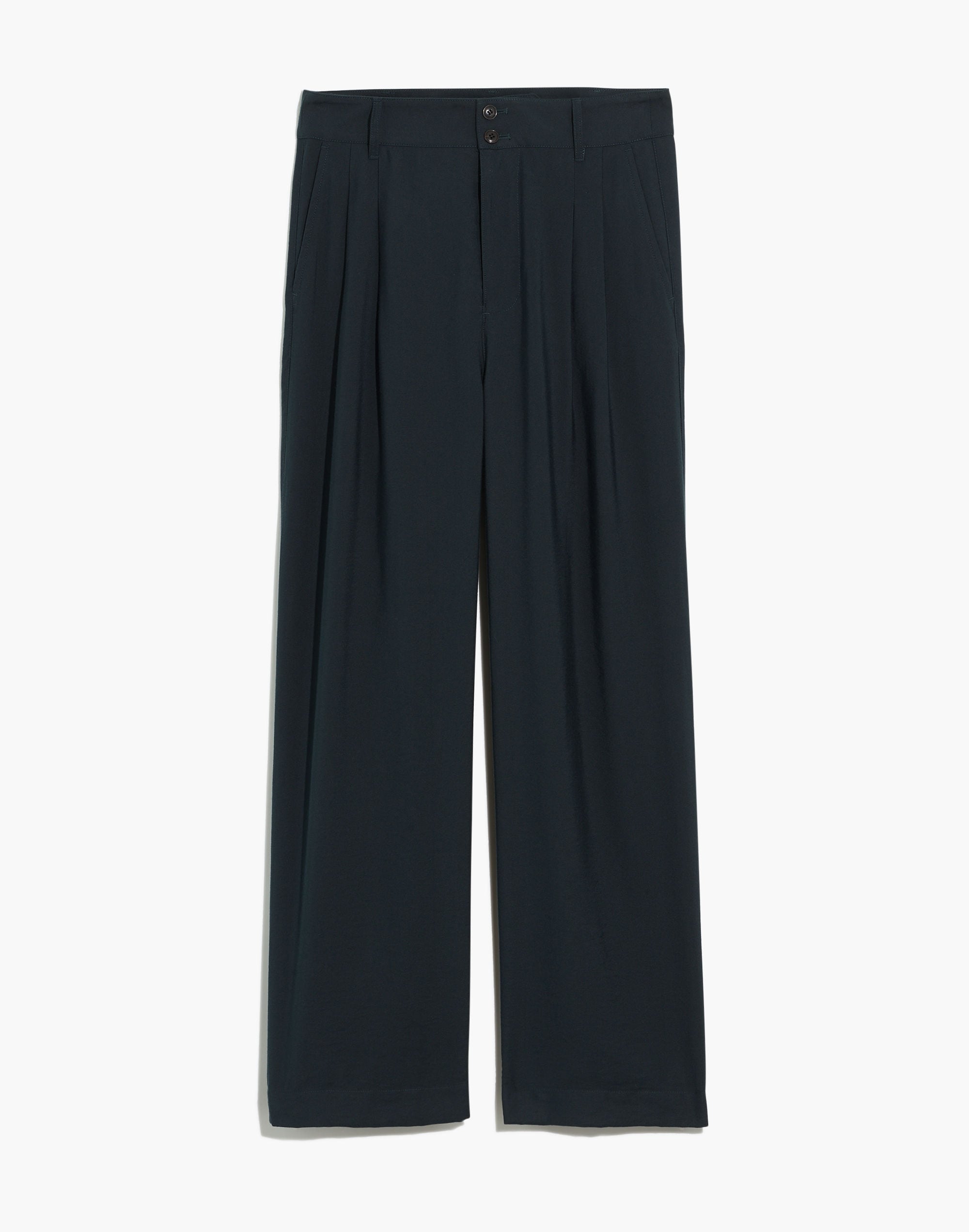 Drapey Pleated Wide-Leg Pants | Madewell