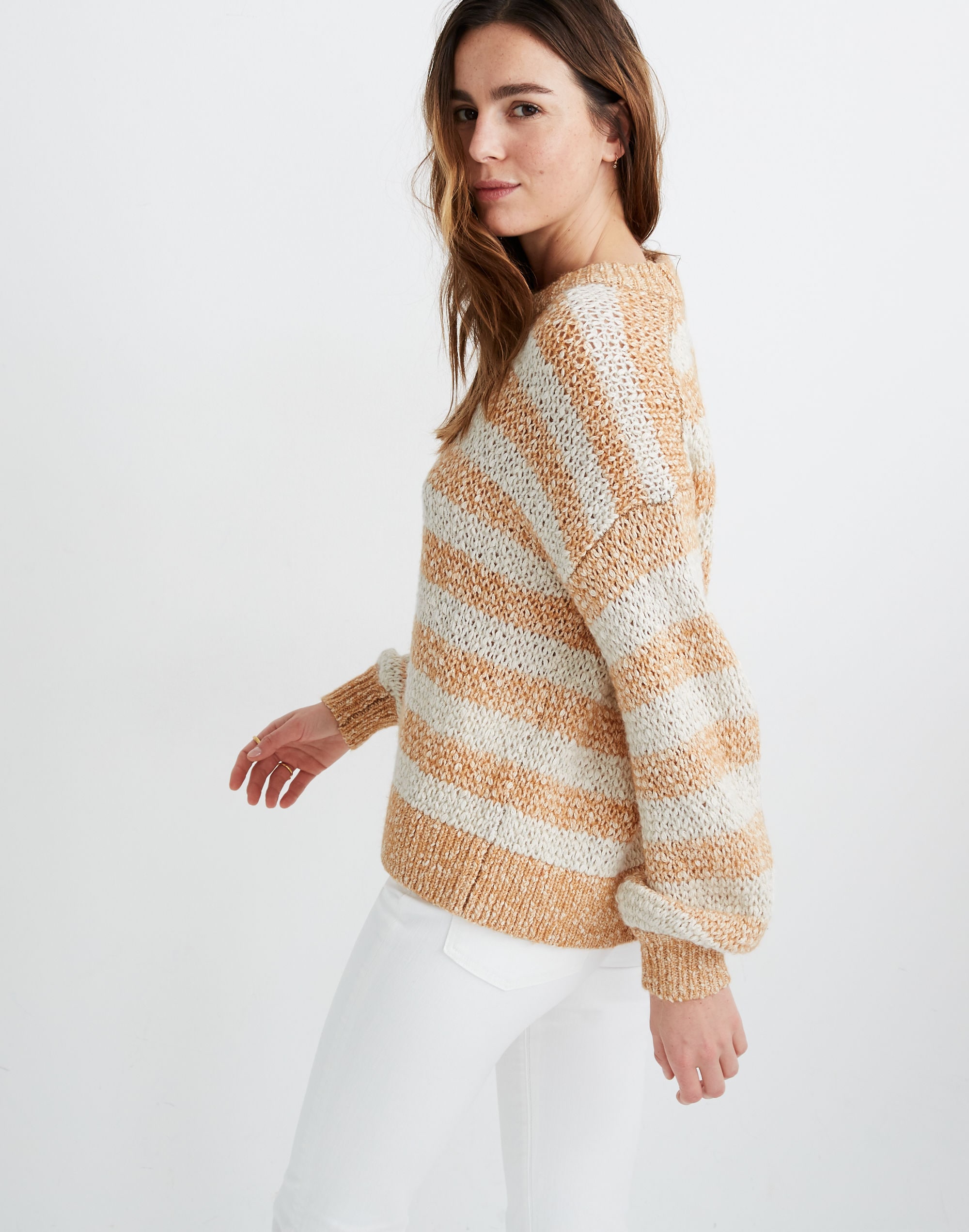 Baez Pullover Sweater Stripe | Madewell