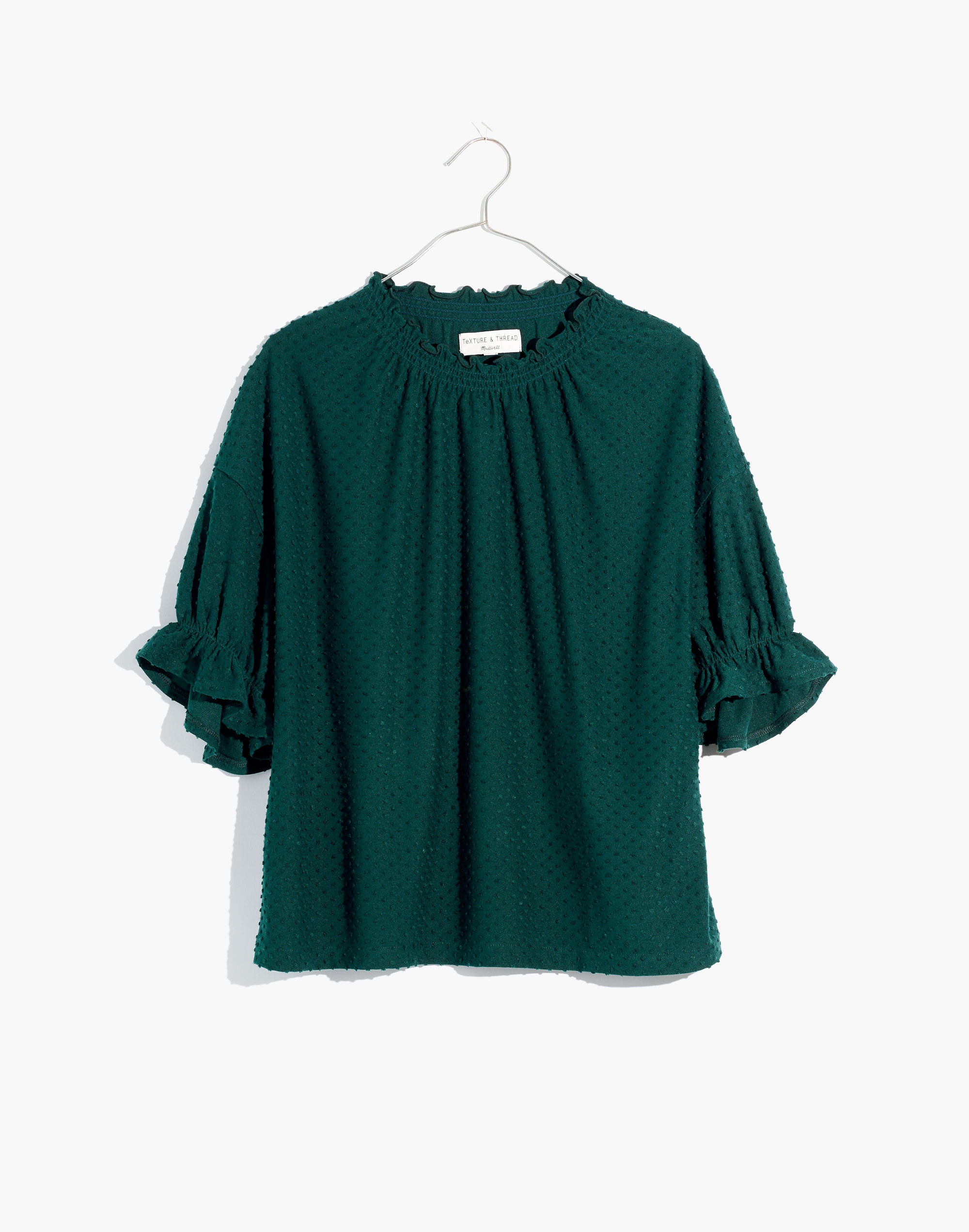 Clipdot Ruffle Top | Madewell