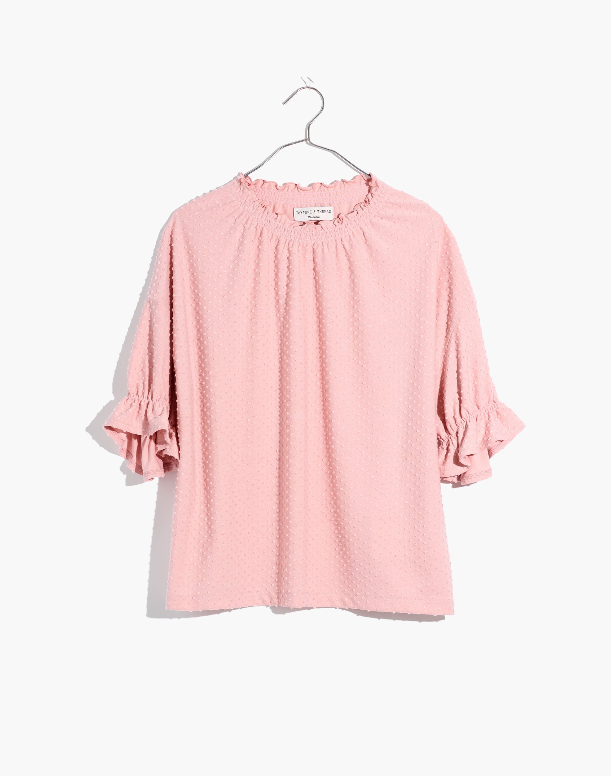 Clipdot Ruffle Top