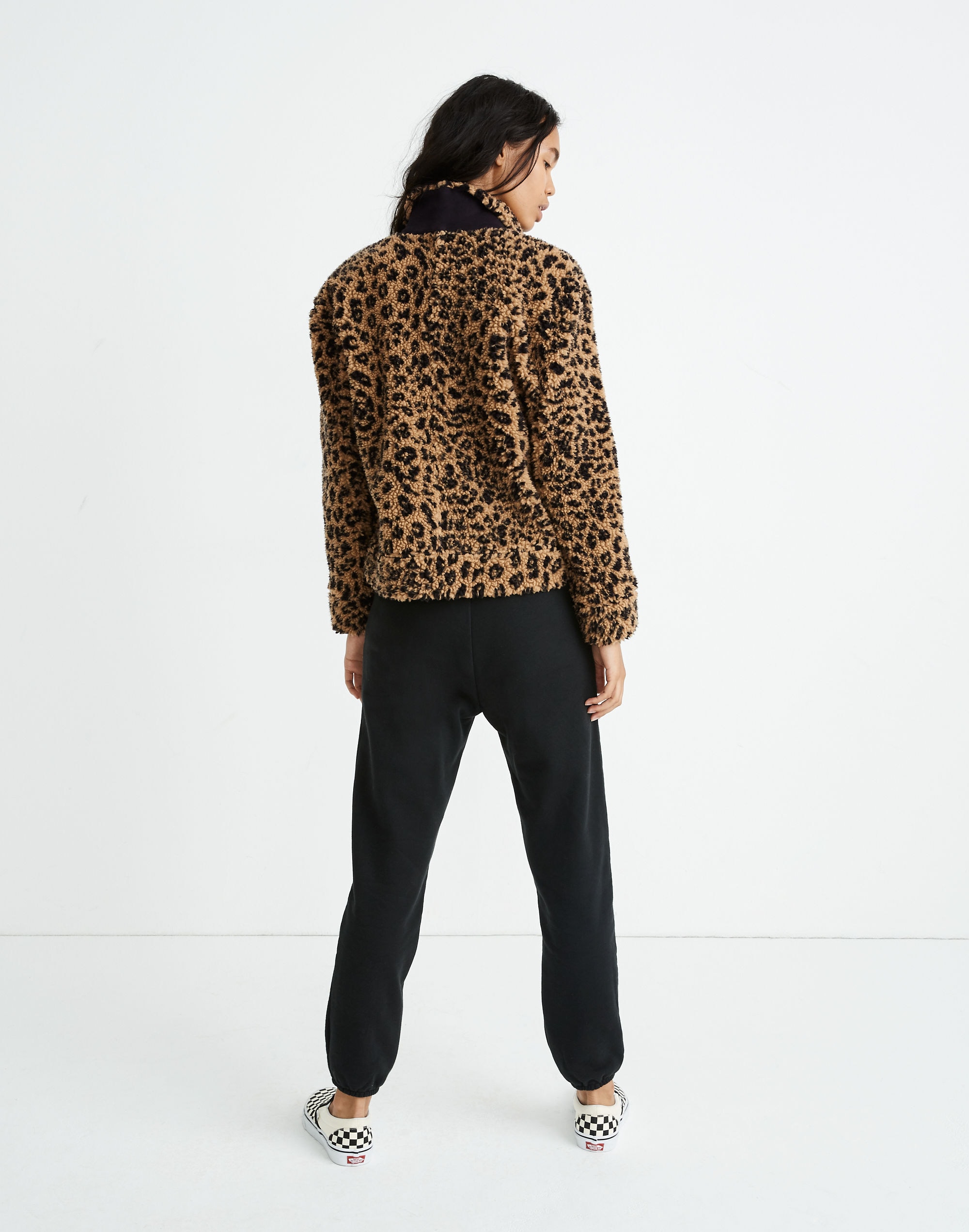 Sherpa Bomber Jacket Leopard | Madewell