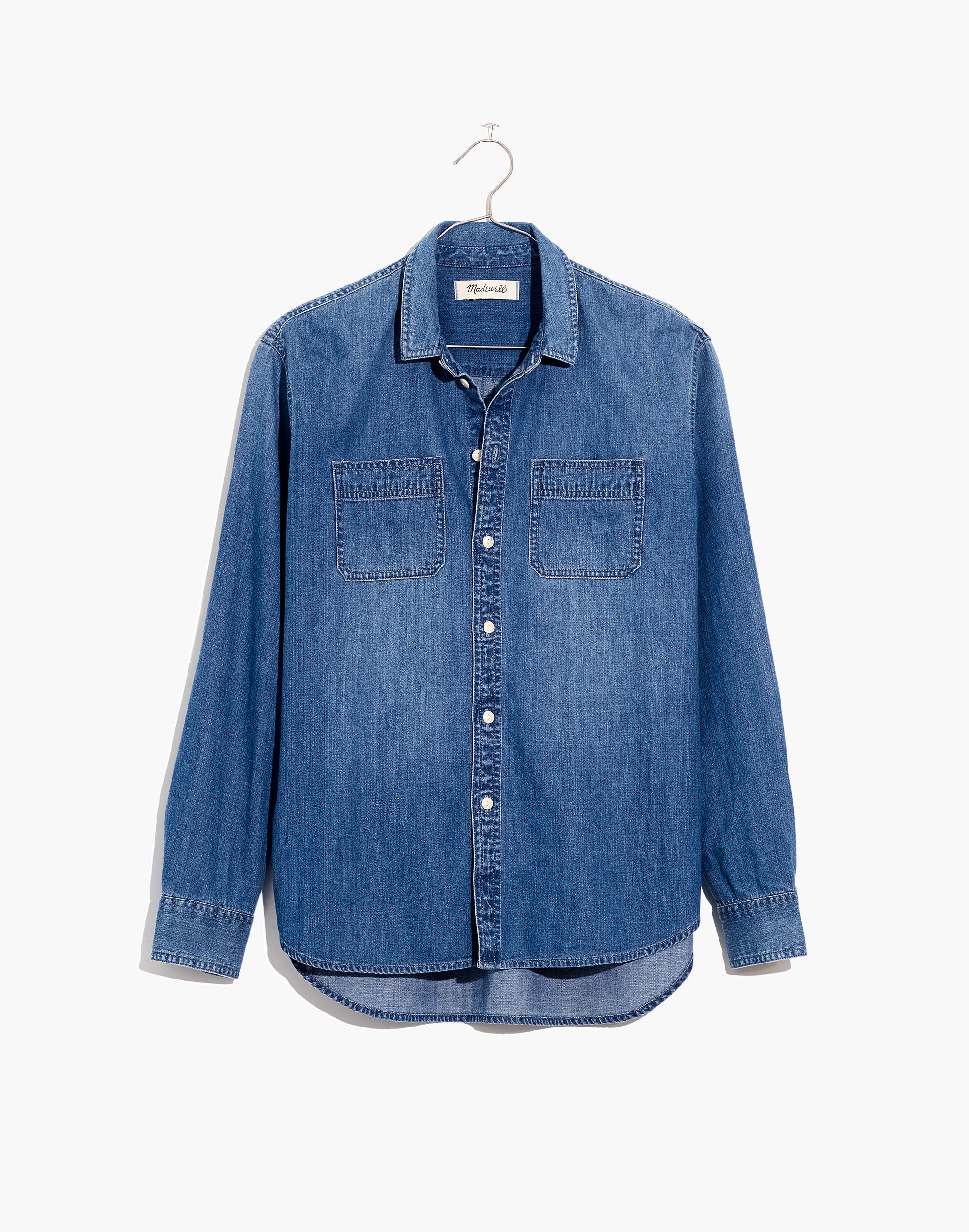 Denim Oversized Ex-Boyfriend Shirt in Hutcherson Wash | Madewell