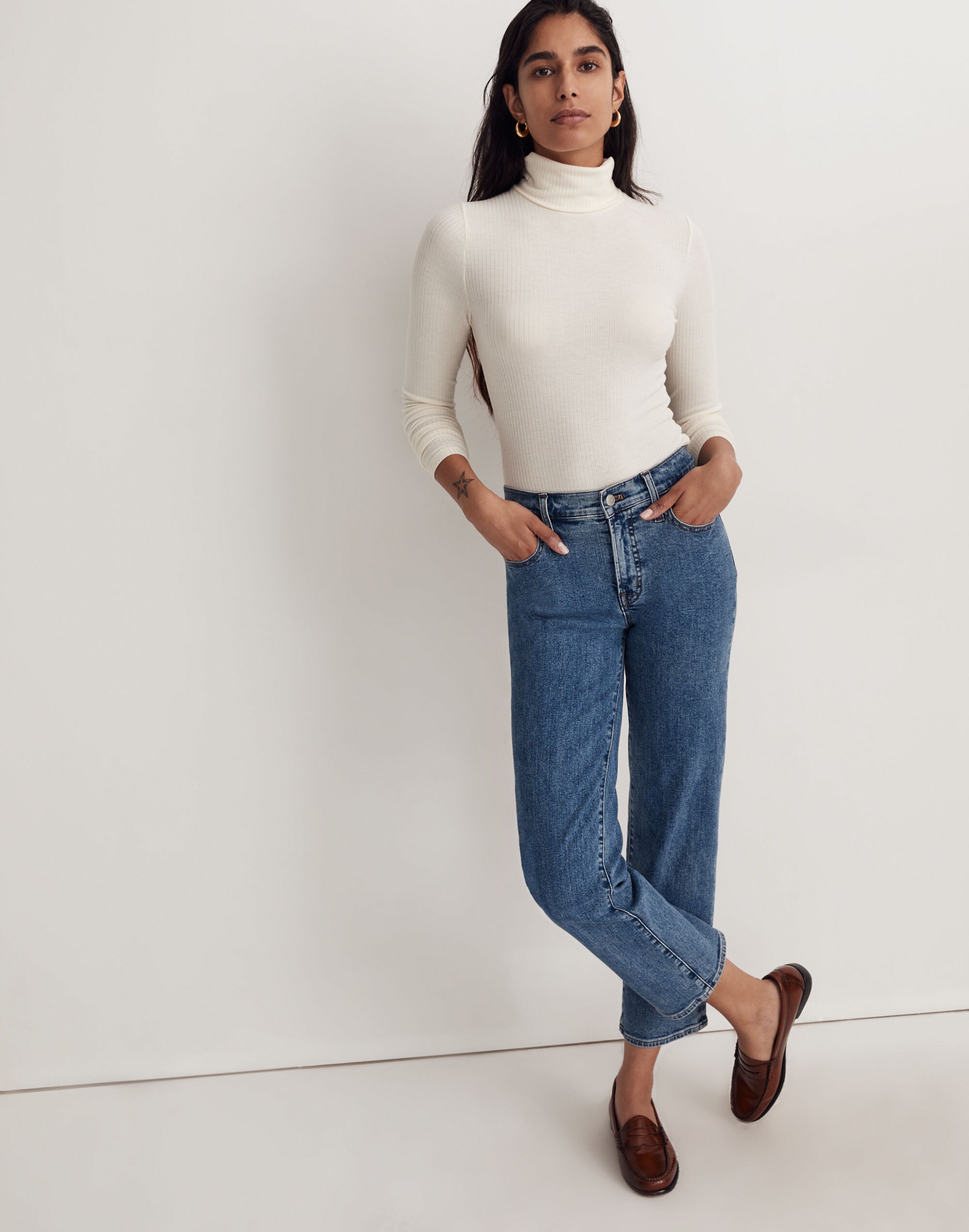 Ribbed Turtleneck Top | Madewell