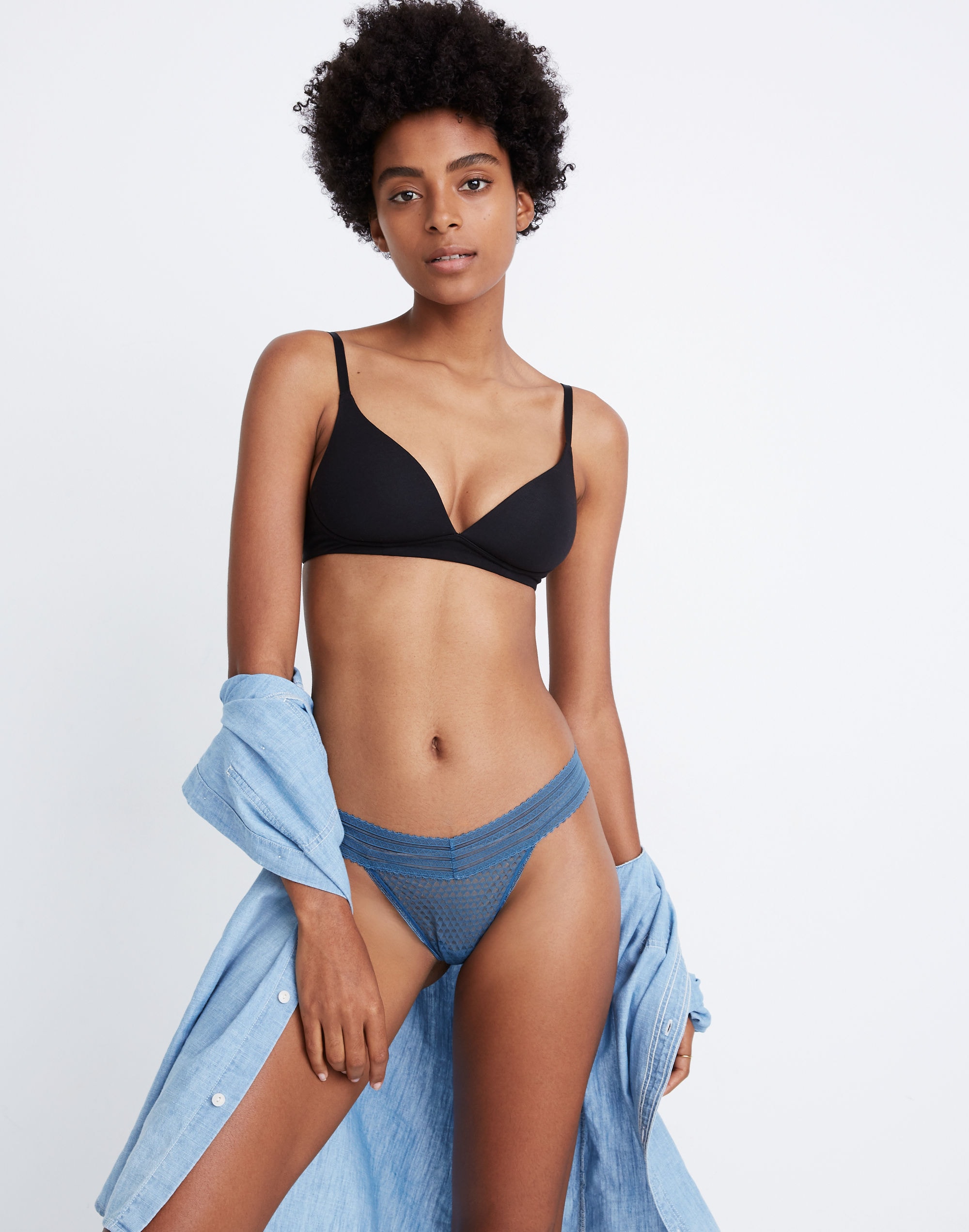 3-Pack Geo-Lace Thong Undies Set | Madewell