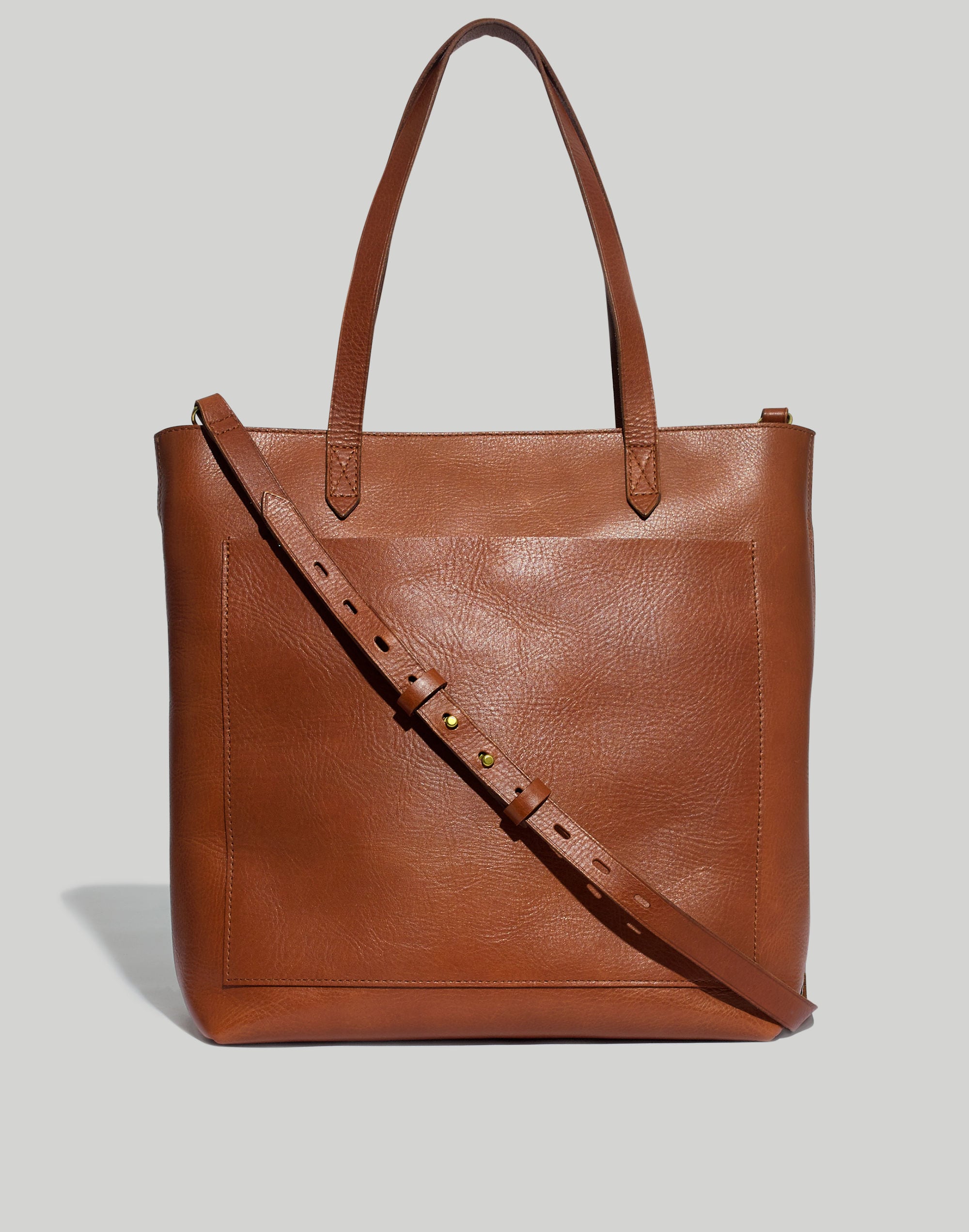 Madewell The Zip-Top Medium Transport Leather Tote