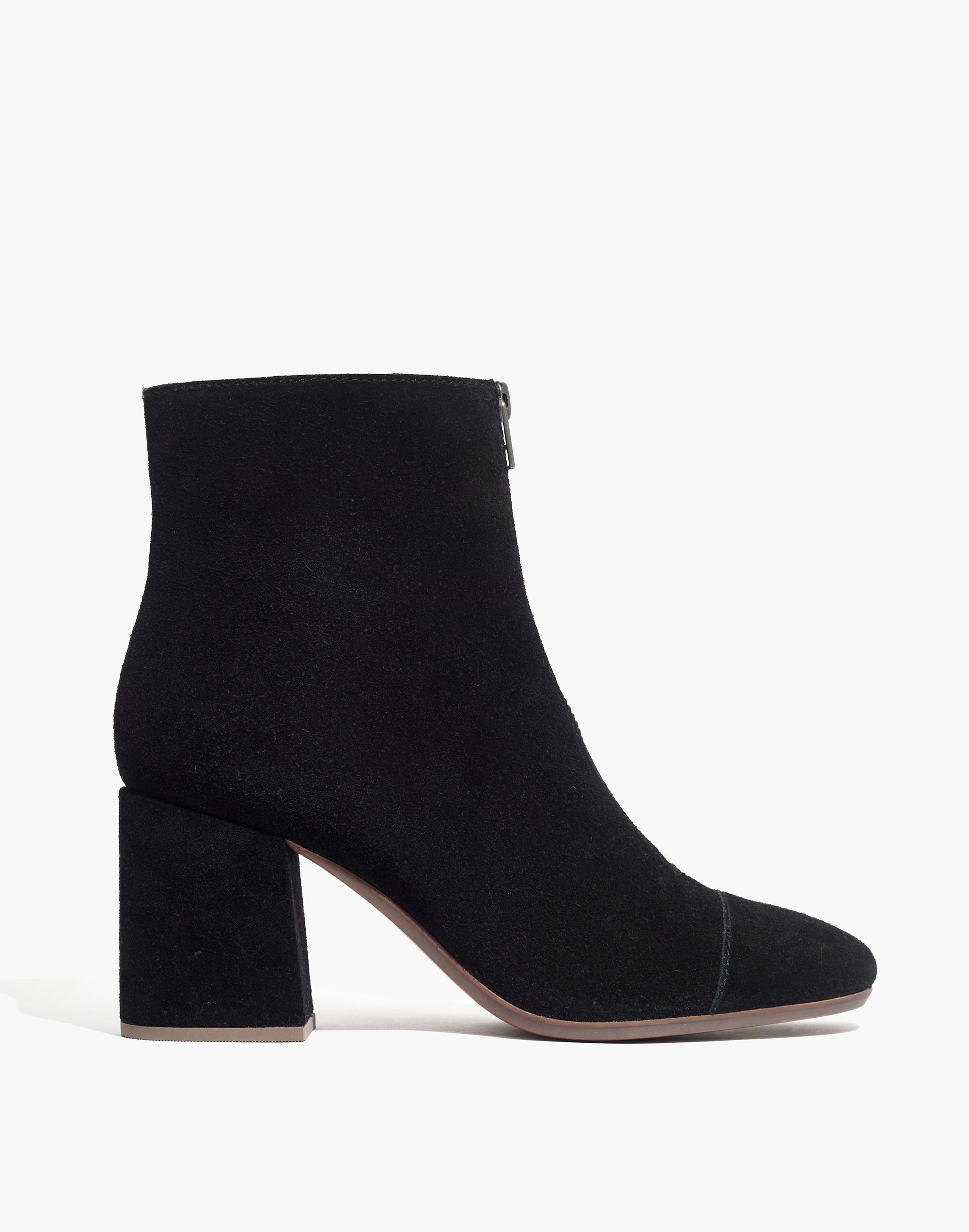 The Amalia Zip Boot in Suede | Madewell