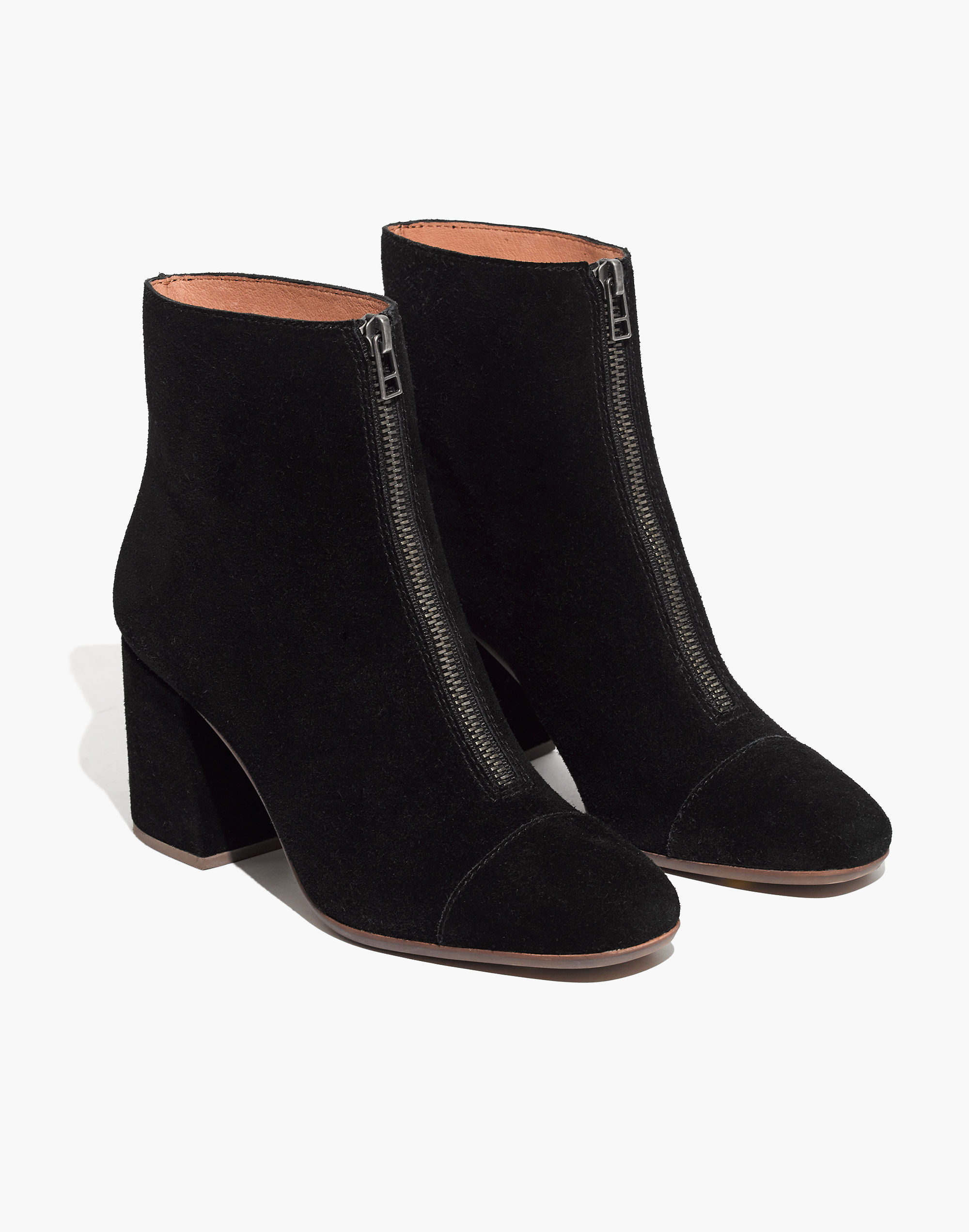 The Amalia Zip Boot in Suede | Madewell