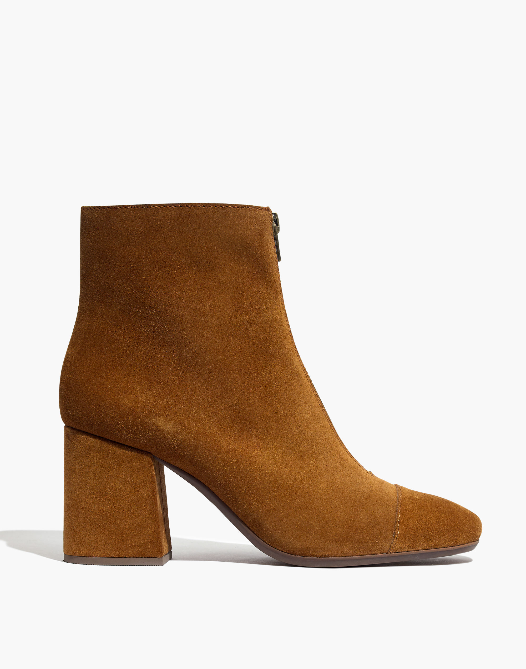 The Amalia Zip Boot in Suede | Madewell