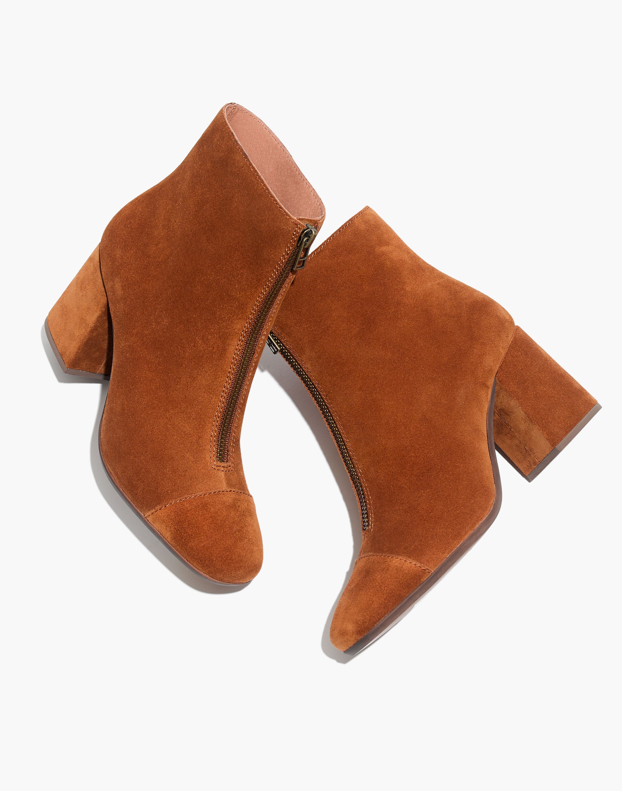 The Amalia Zip Boot in Suede | Madewell