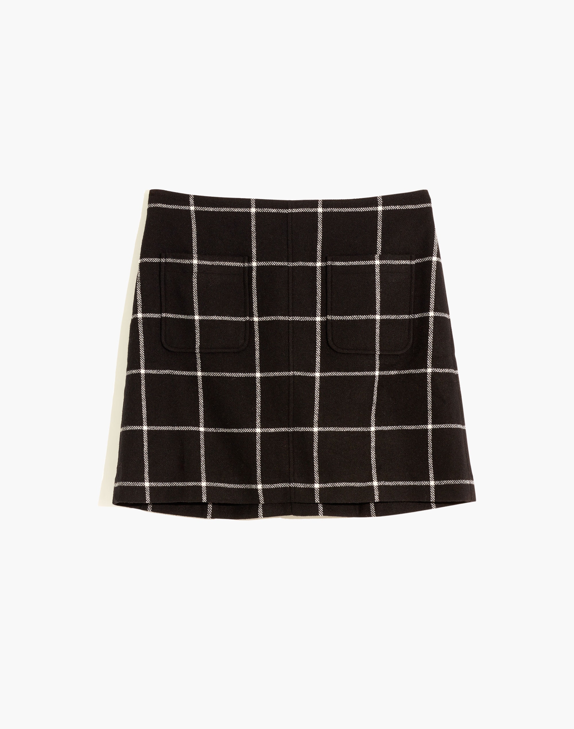 Museum Patch-Pocket Mini Skirt Windowpane | Madewell