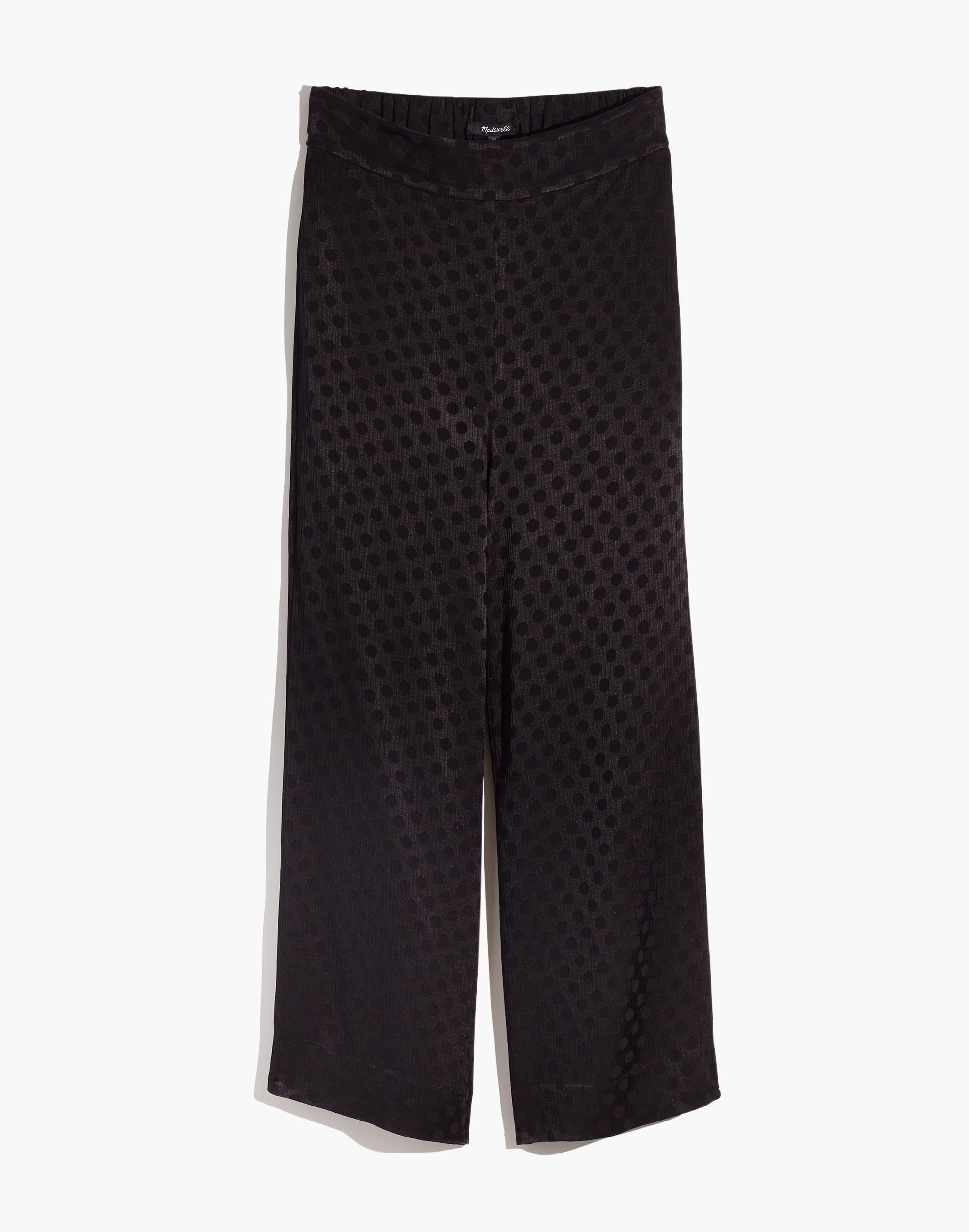 Drapey Jacquard Huston Pull-On Crop Pants | Madewell