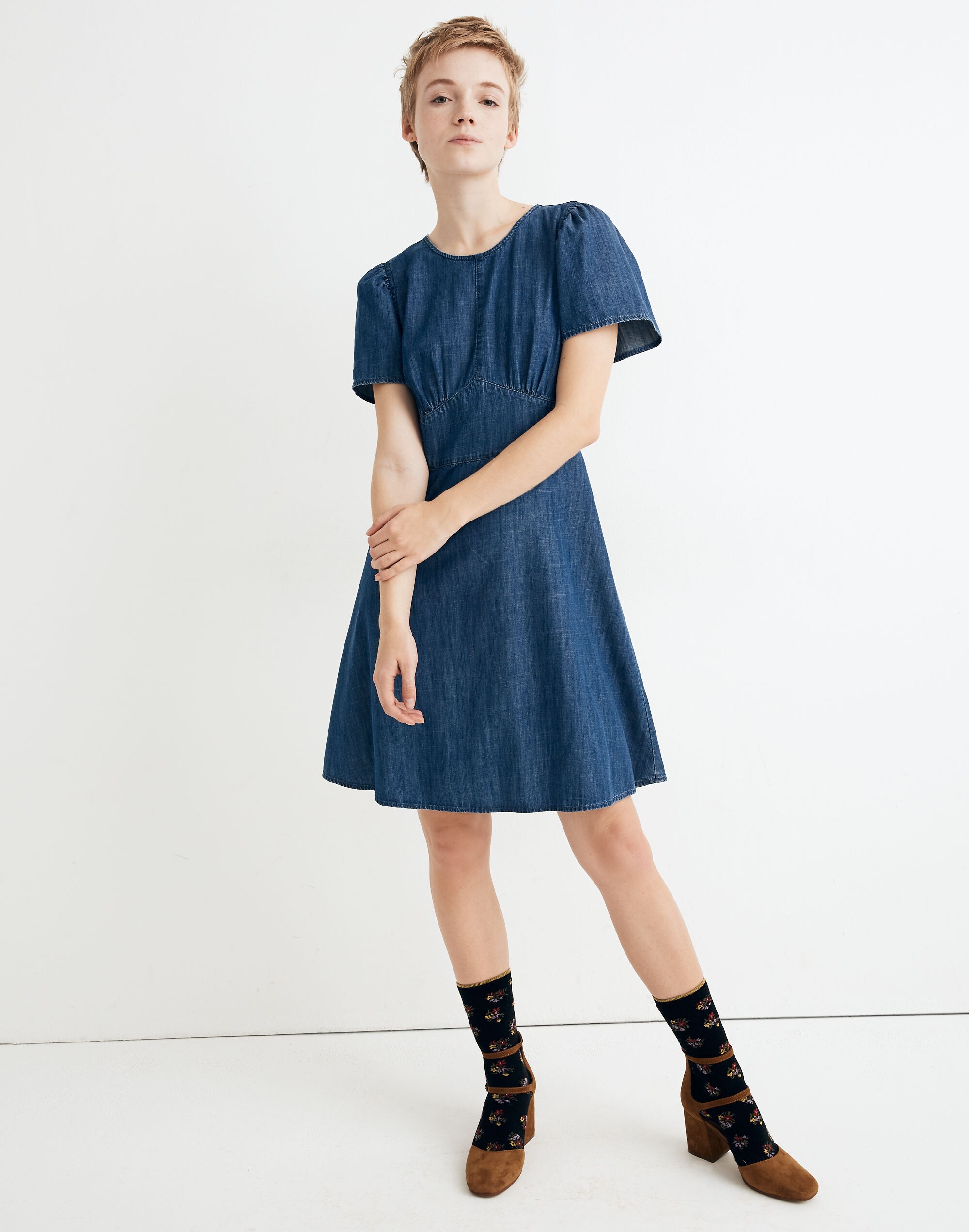 madewell fit and flare dress