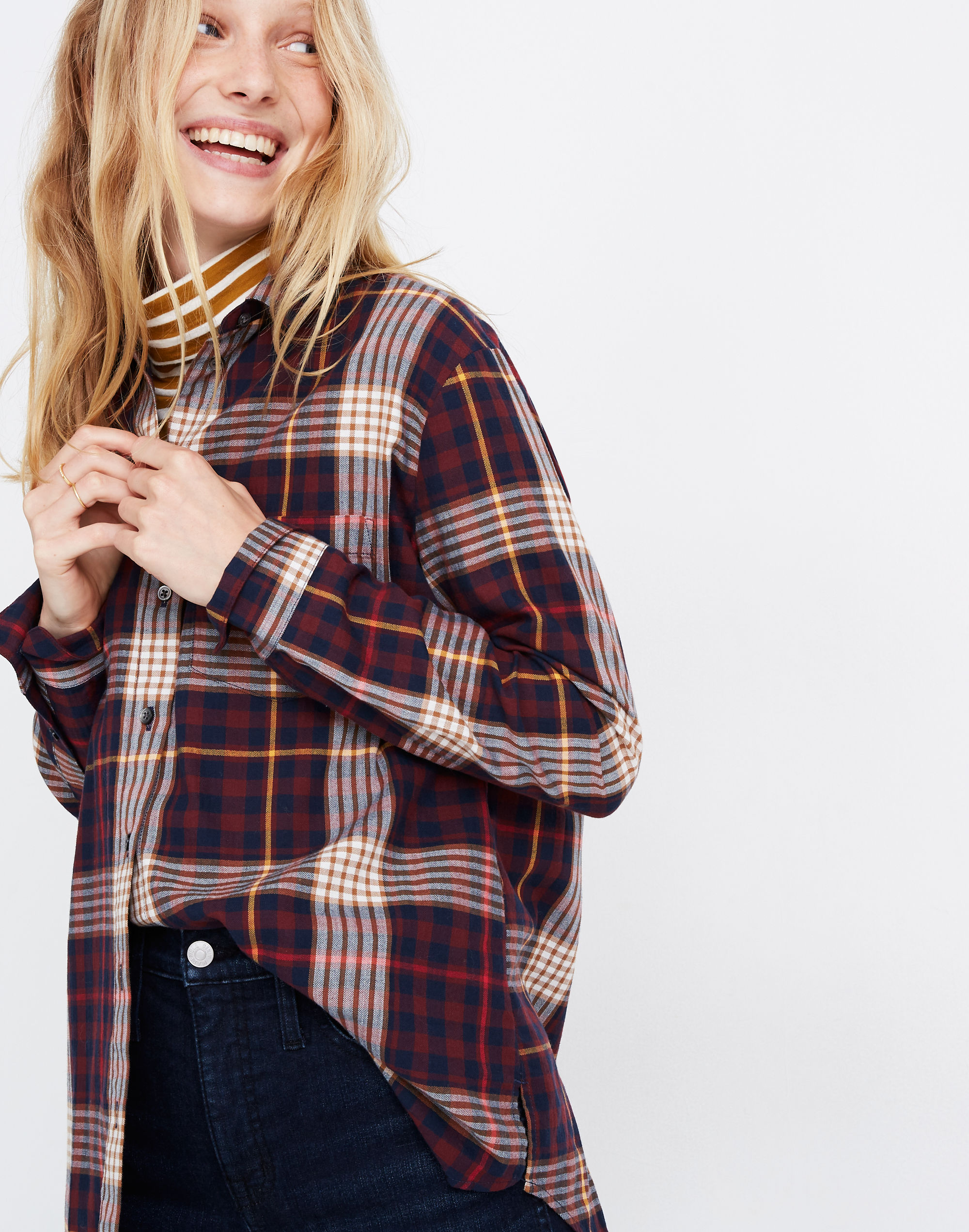 Oversized Ex-Boyfriend Shirt Rylan Plaid | Madewell