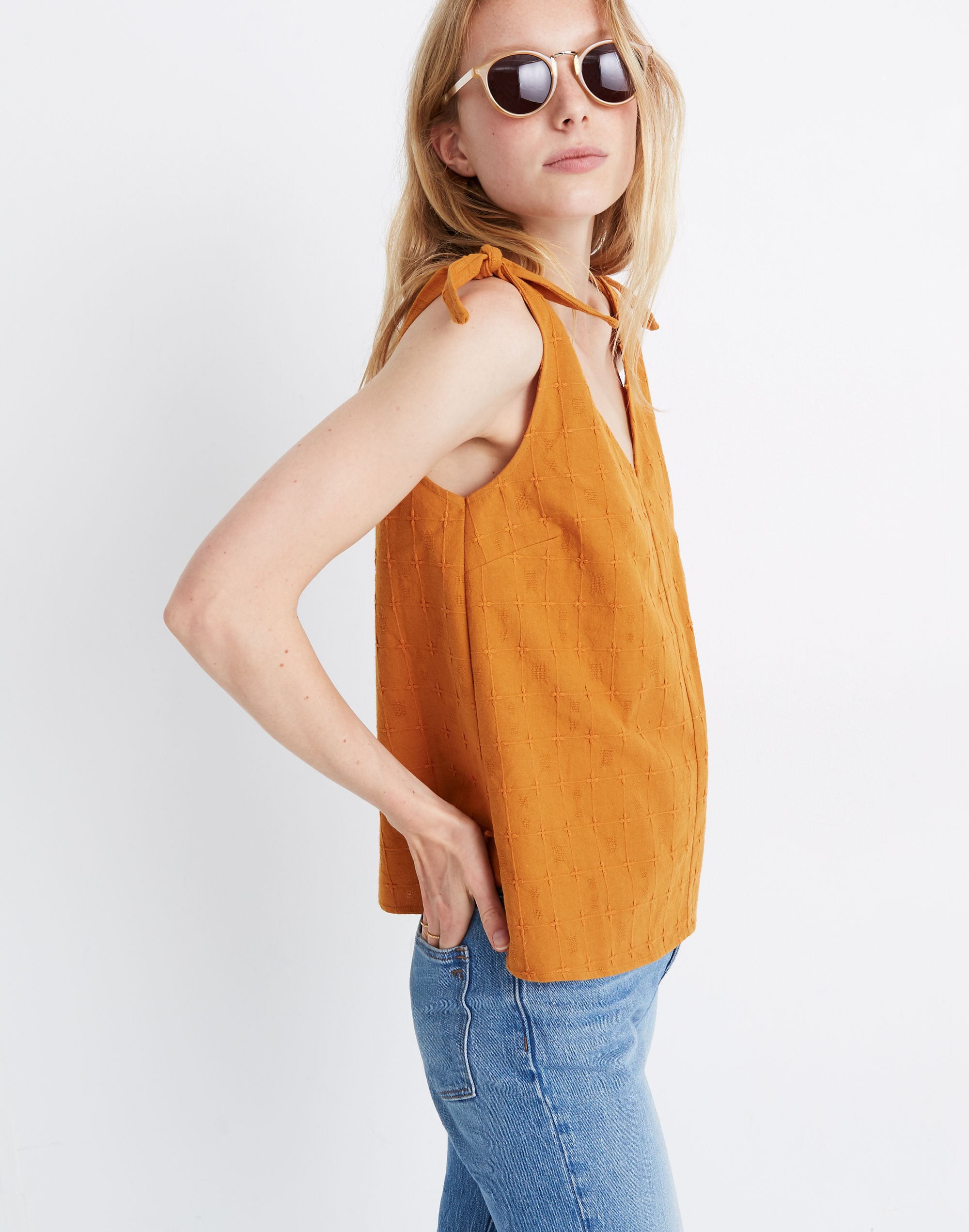 Tie-Strap V-Neck Tank Top | Madewell