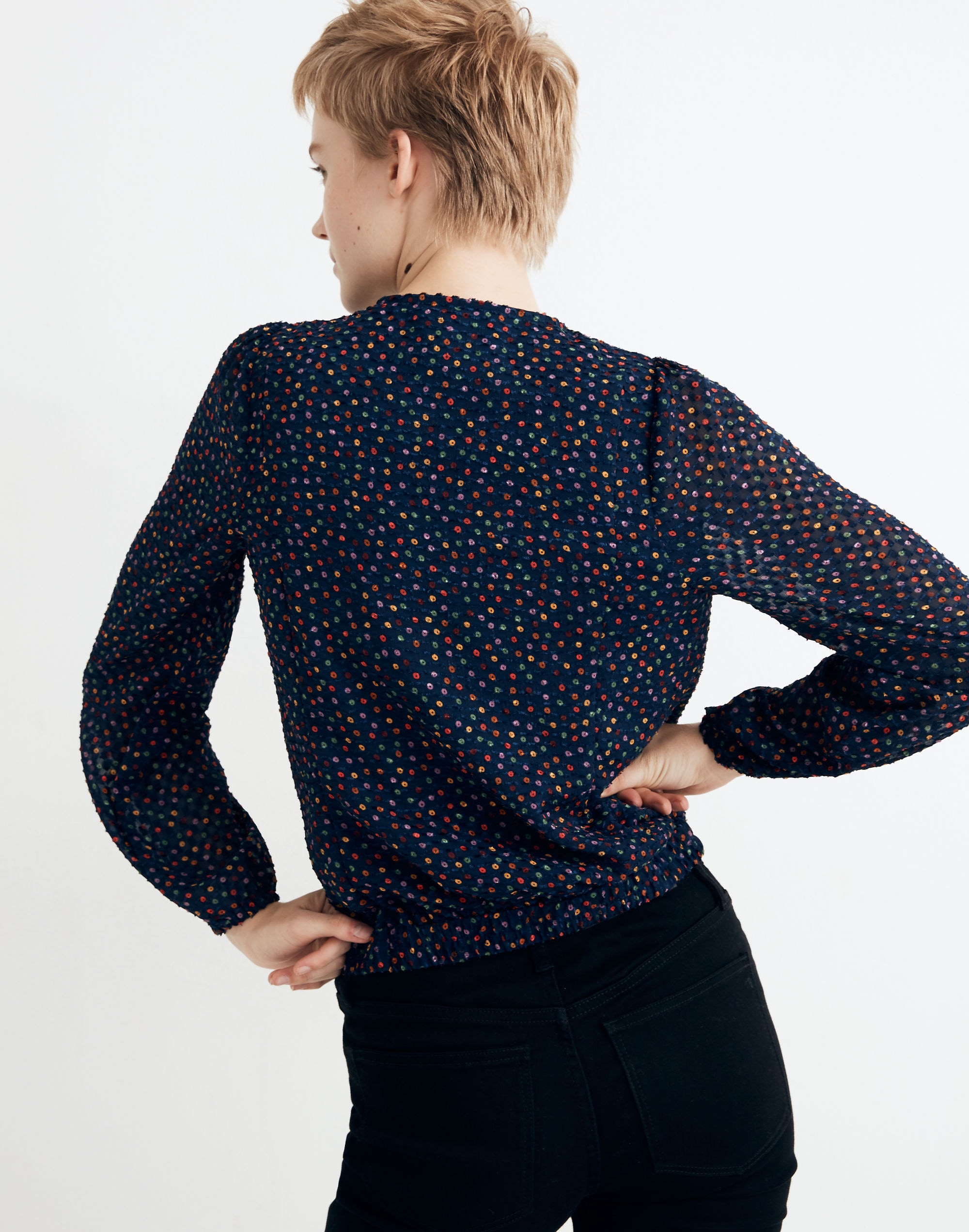 Lyric Wrap Top Sugar Dot | Madewell