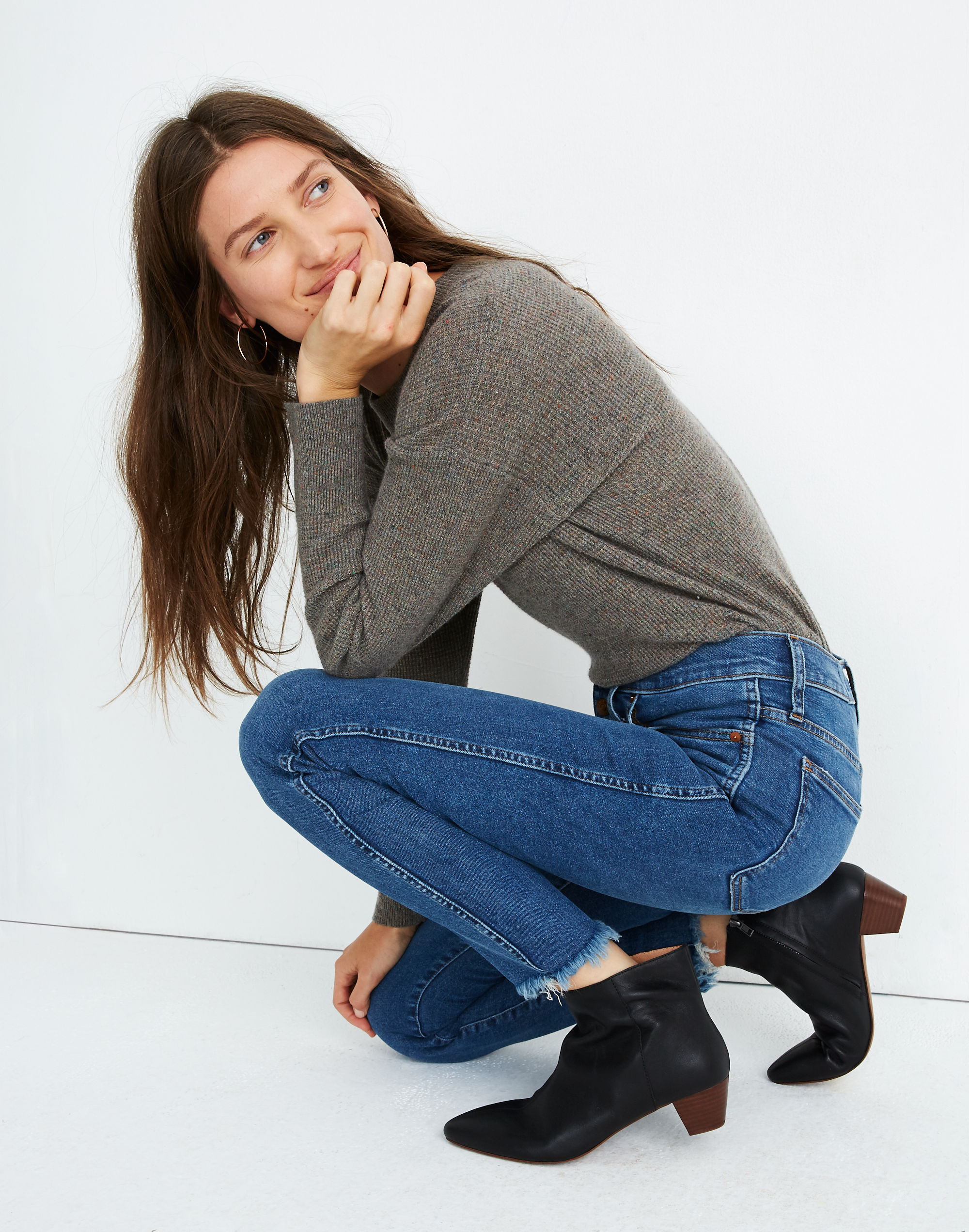 10" High-Rise Skinny Jeans in Mackey Wash: Button-Front Edition | Madewell