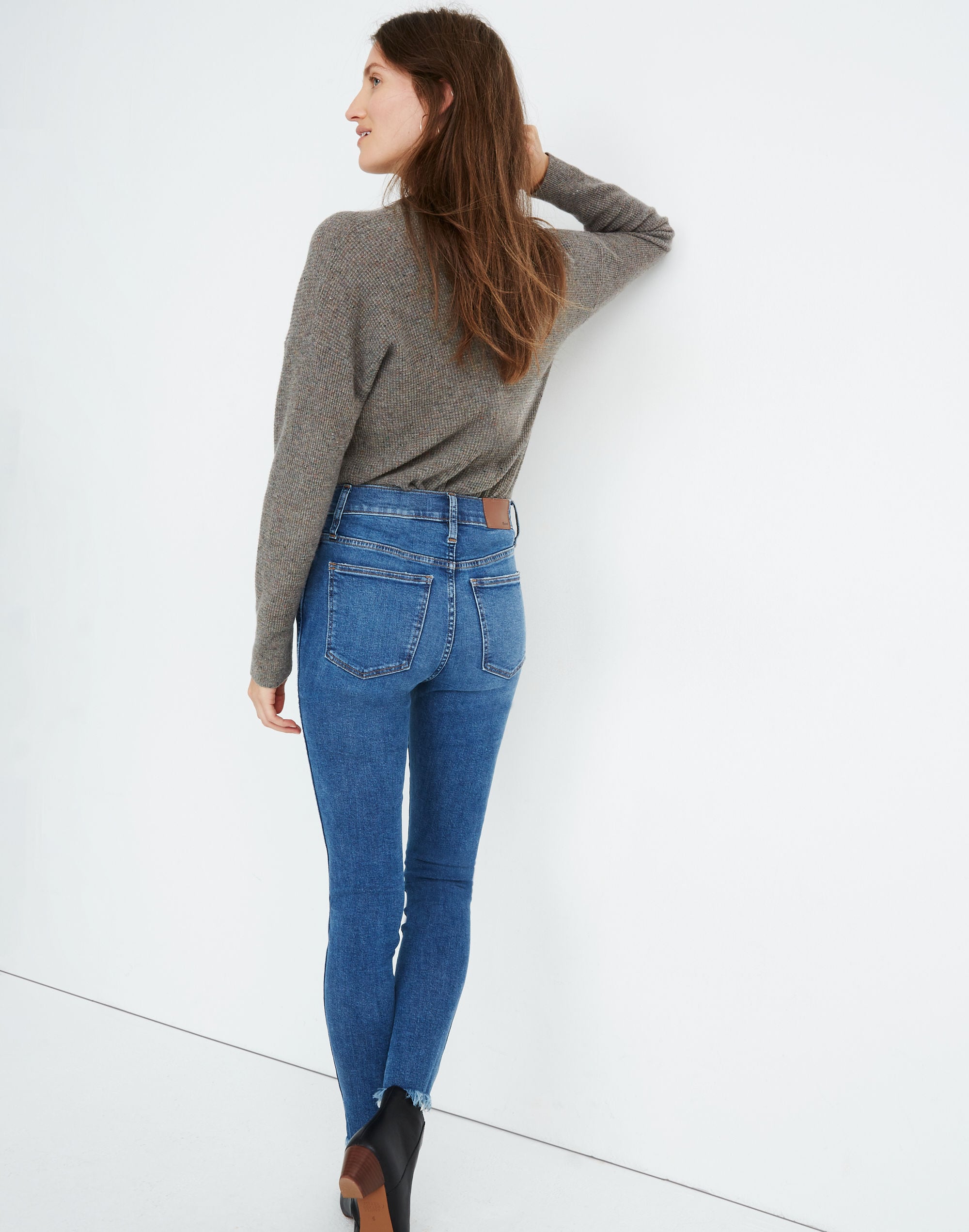 10" High-Rise Skinny Jeans in Mackey Wash: Button-Front Edition | Madewell