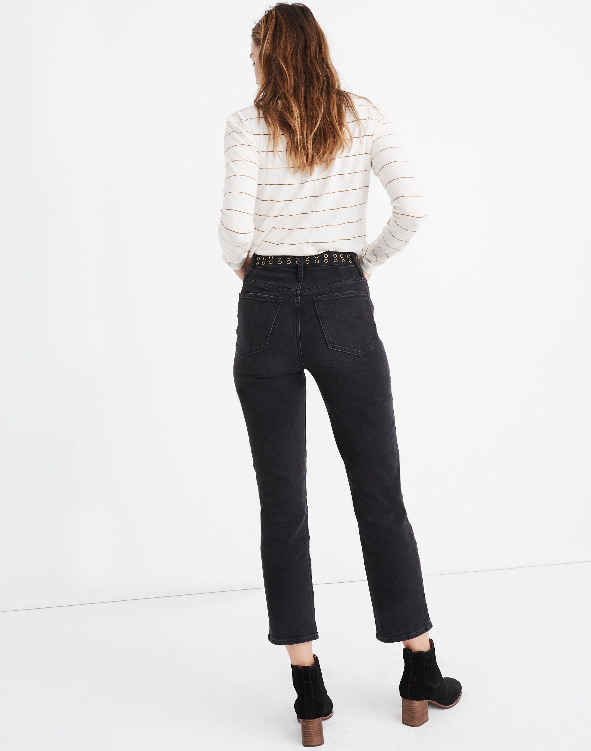 Classic Straight Jeans Lunar Wash: Grommet Edition | Madewell