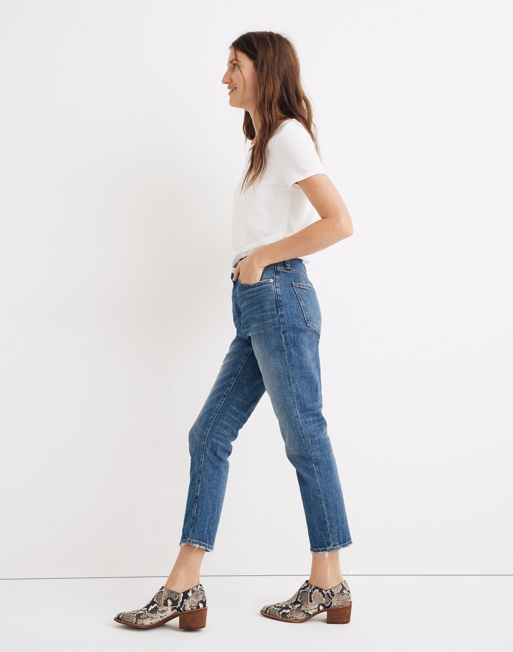 The High-Rise Slim Boyjean Lavern Wash | Madewell