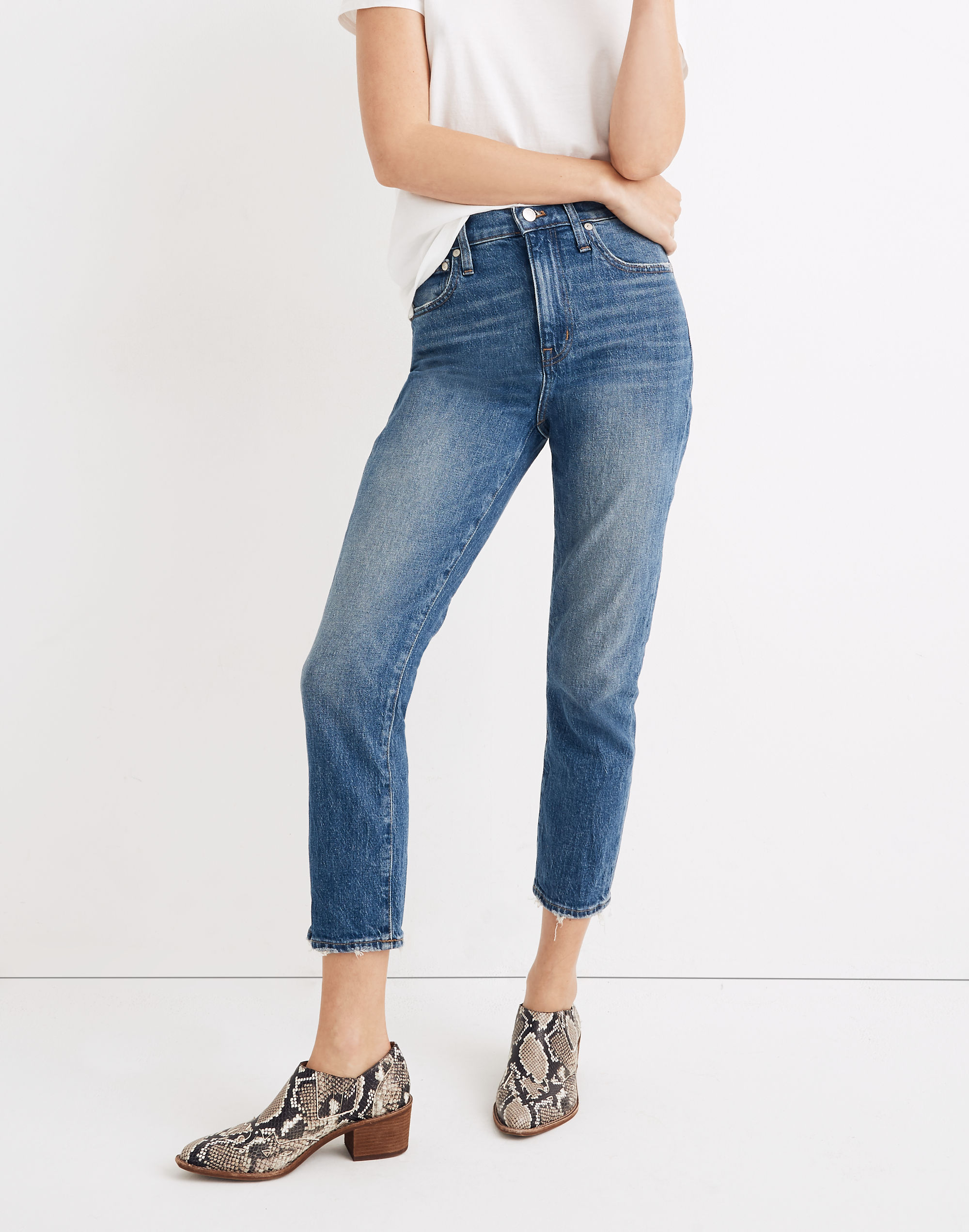 The High-Rise Slim Boyjean Lavern Wash | Madewell