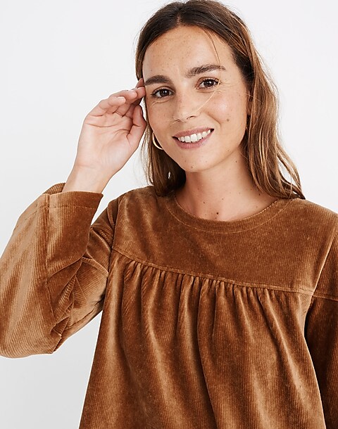 Texture & Thread Corduroy Swing Top