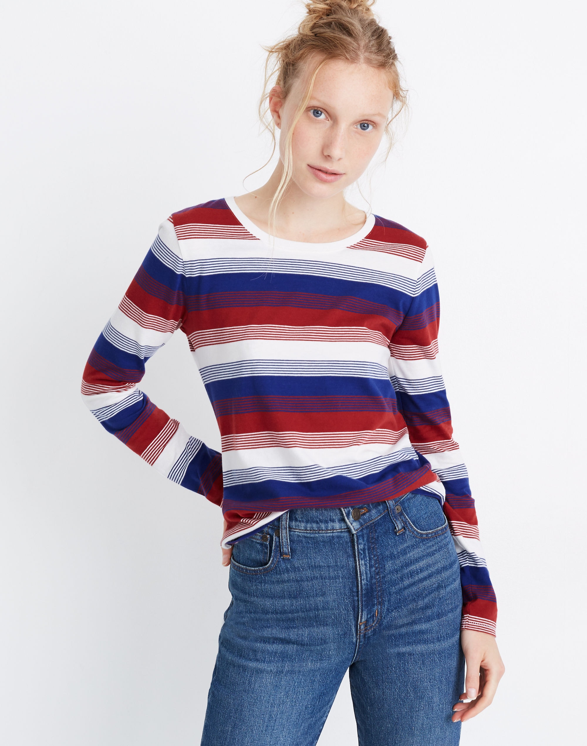 Northside Long-Sleeve Vintage Tee Gene Stripe | Madewell