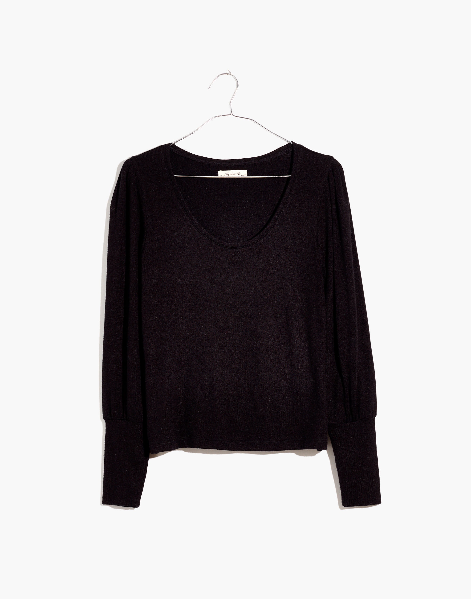 Puff-Sleeve Scoopneck Top | Madewell