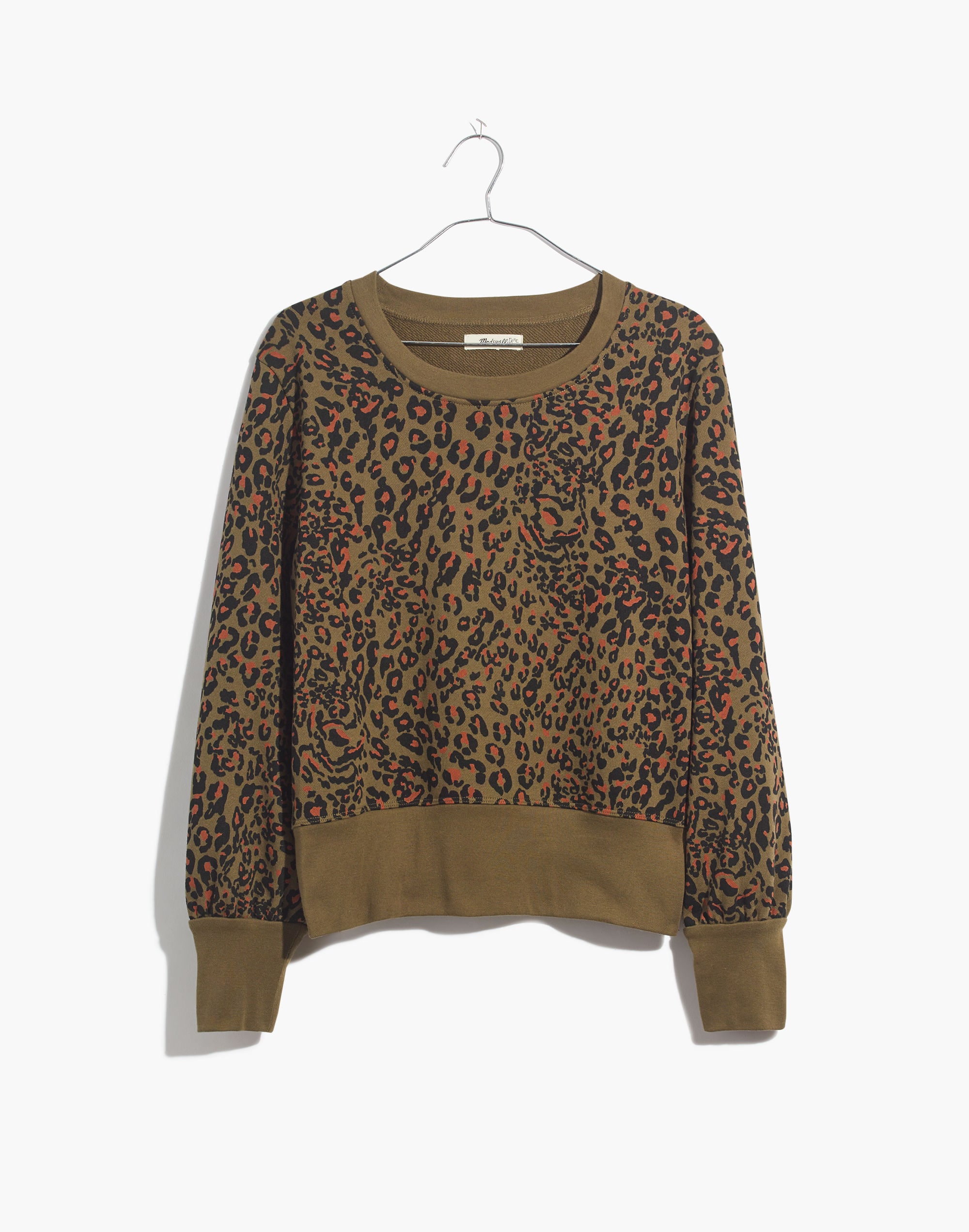 Banded Sweatshirt in Jungle Cat | Madewell