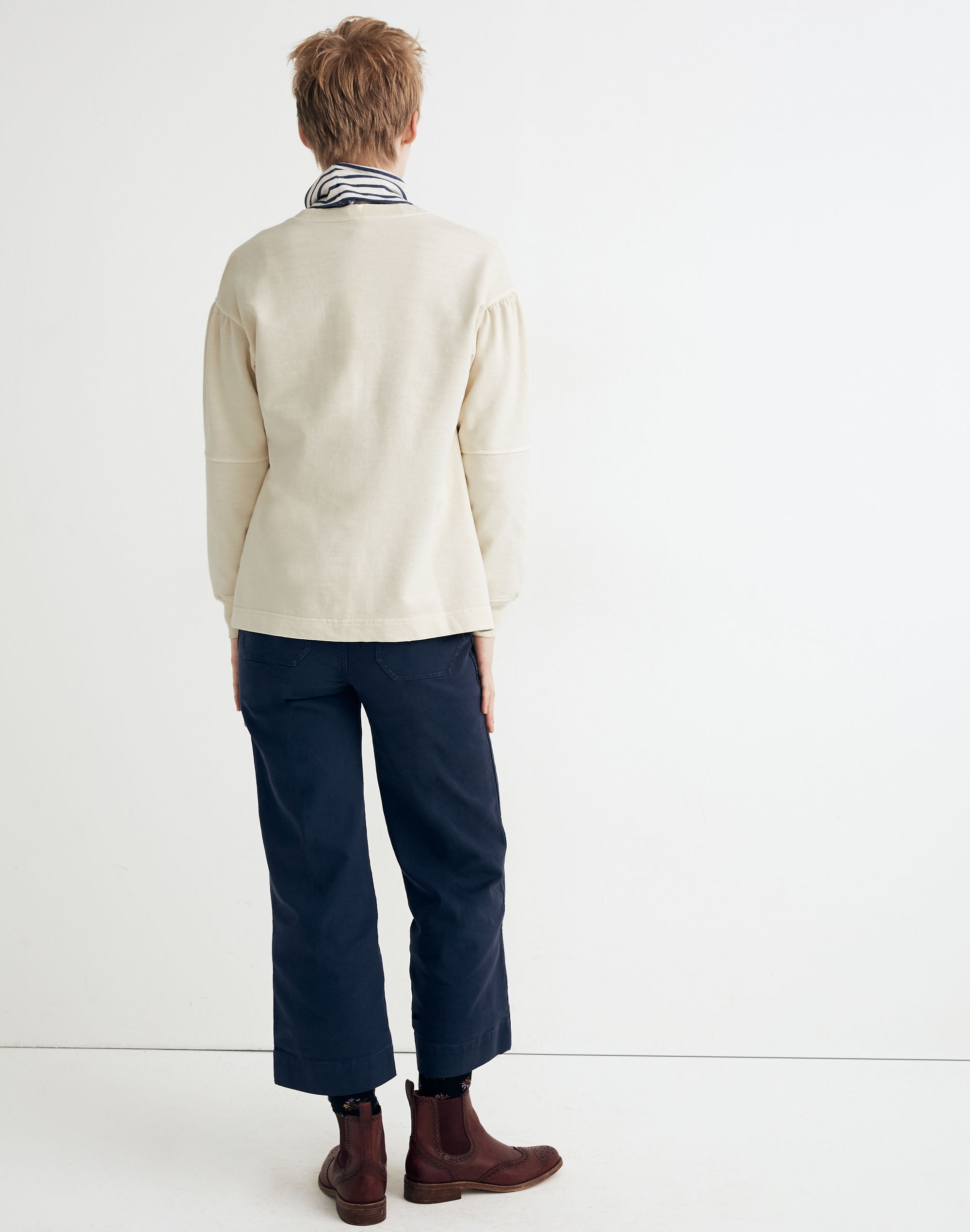 Rivet & Thread Seamed-Sleeve Sweatshirt | Madewell