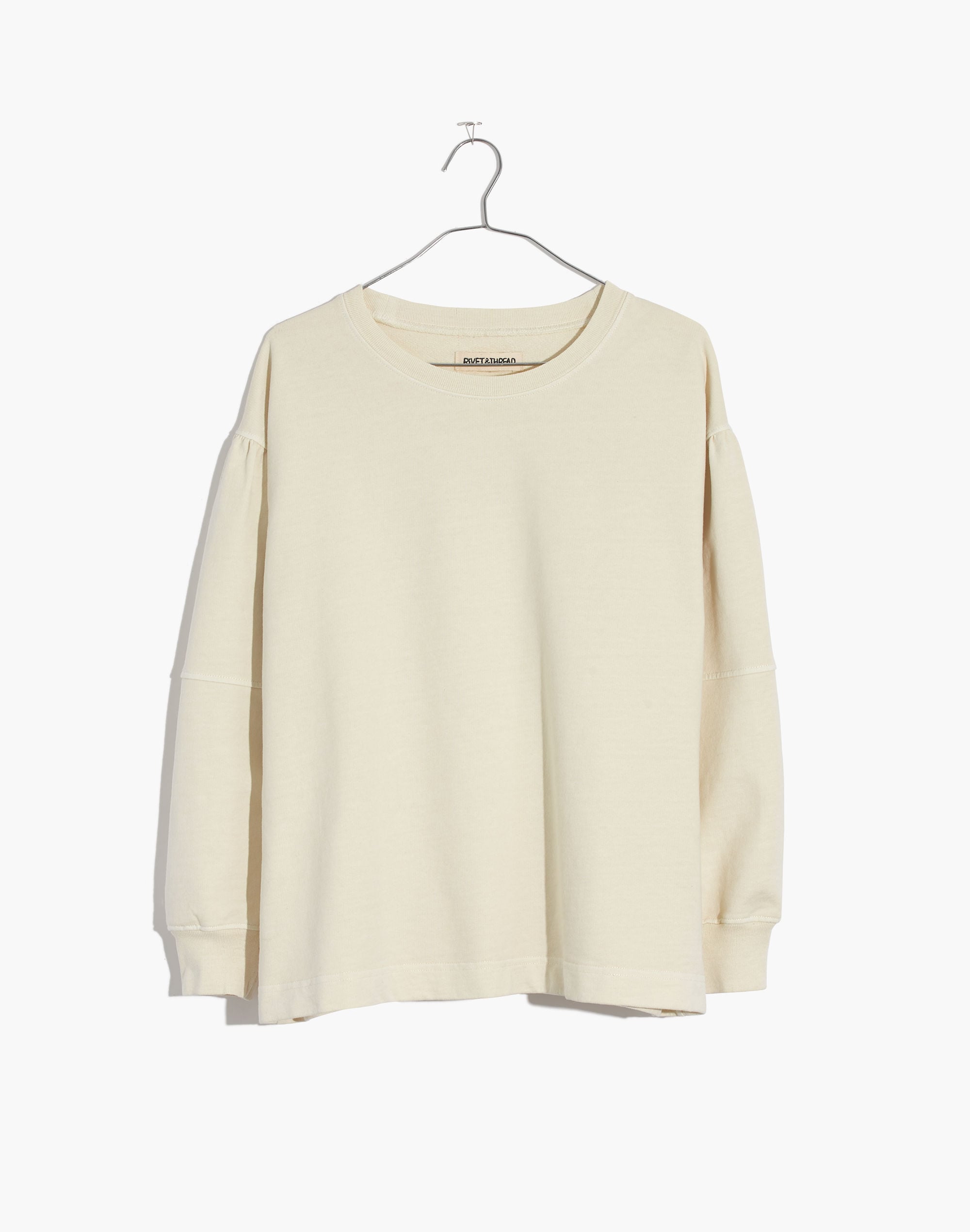 Rivet & Thread Seamed-Sleeve Sweatshirt | Madewell