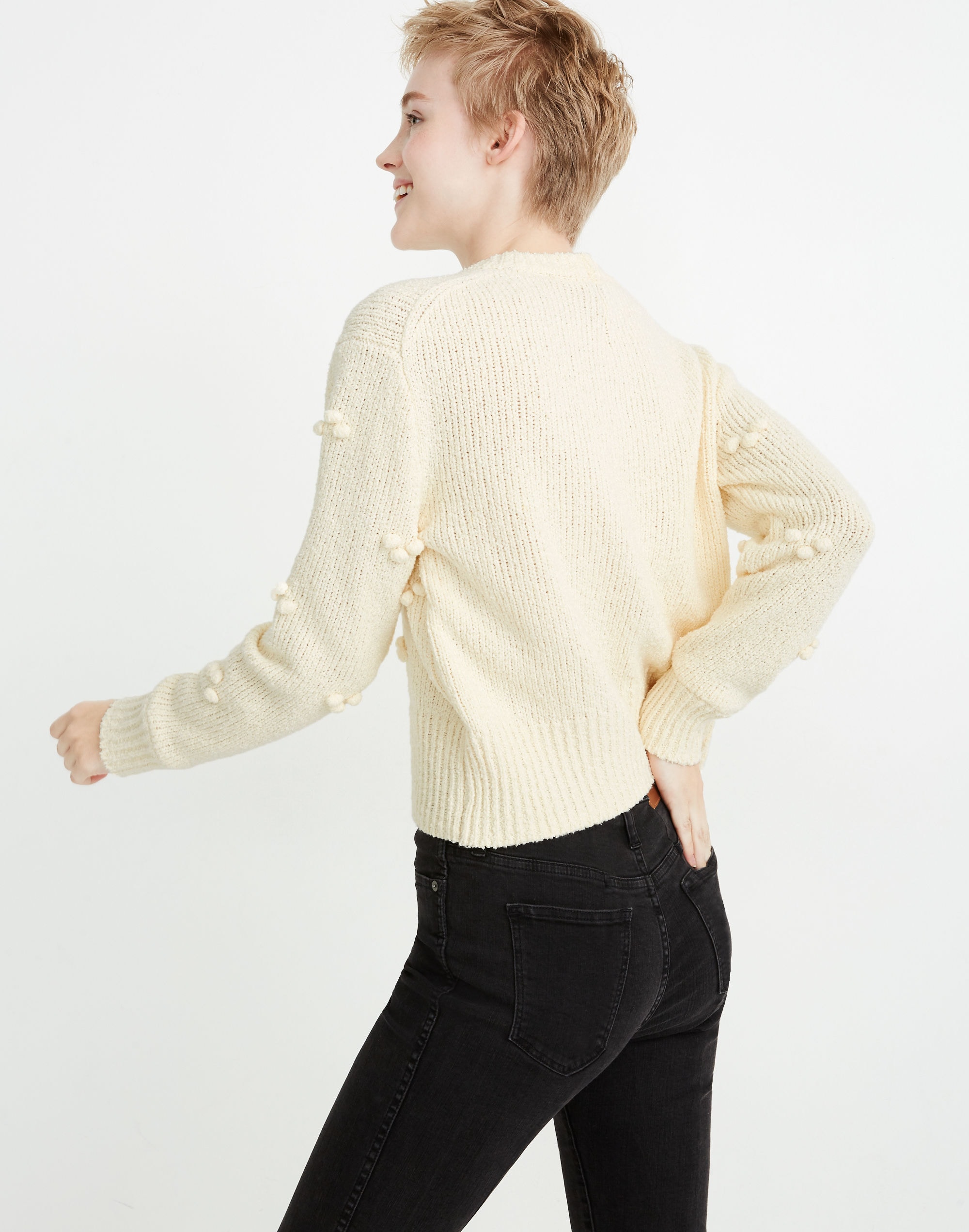 Dotted Bobble Pullover Sweater | Madewell