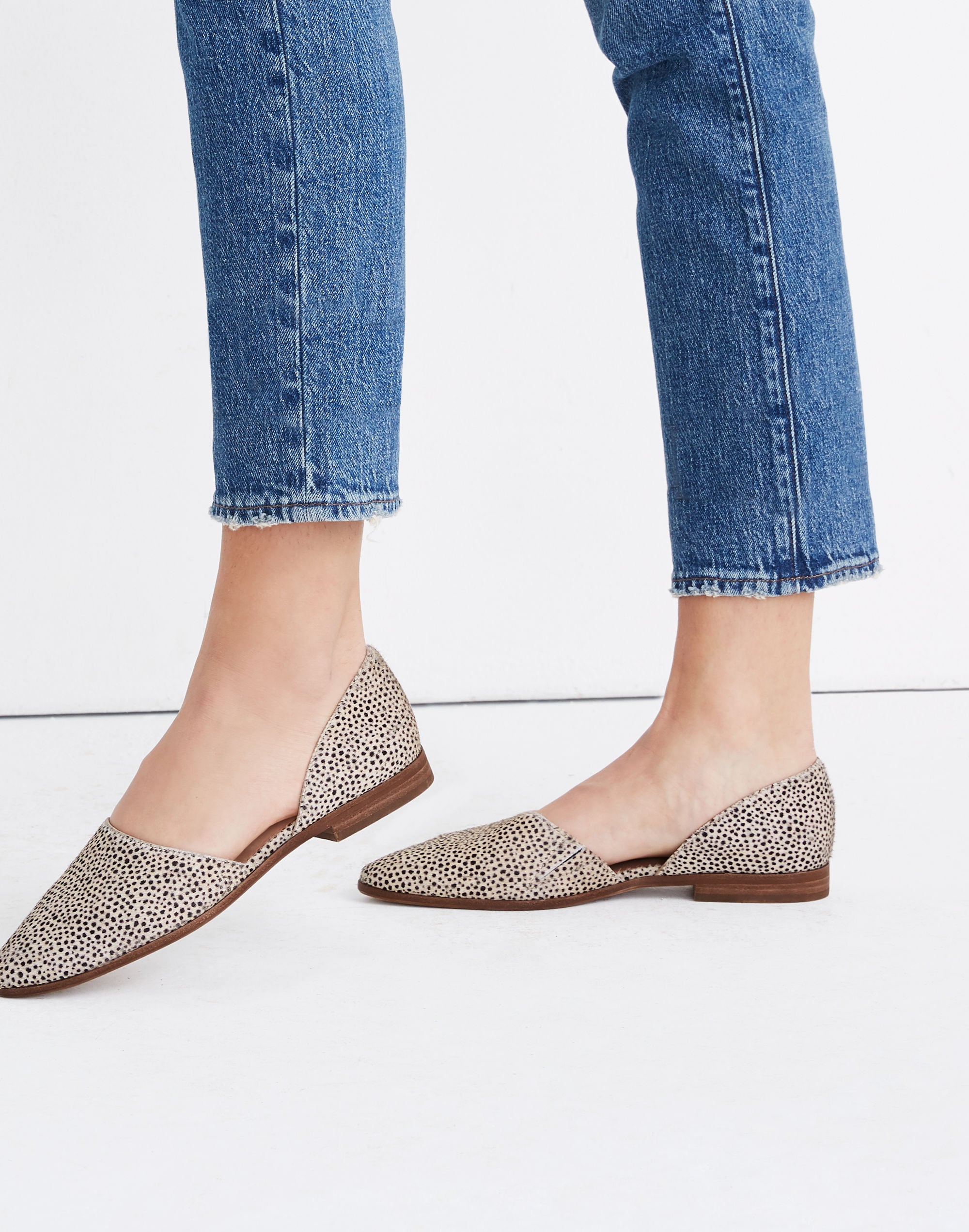 The Marisa d'Orsay Flat in Spotted Calf Hair | Madewell