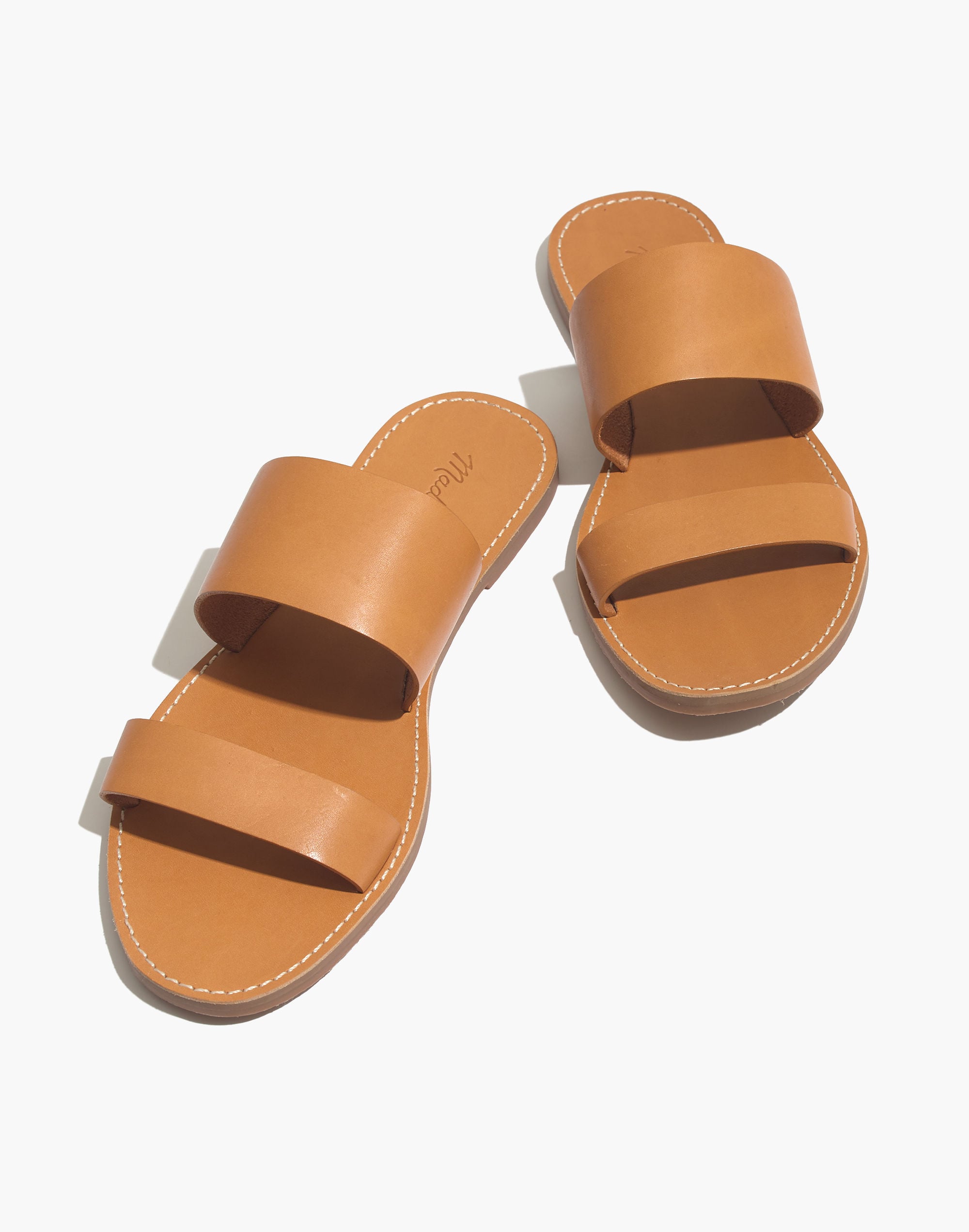 The Boardwalk Double-Strap Slide Sandal | Madewell