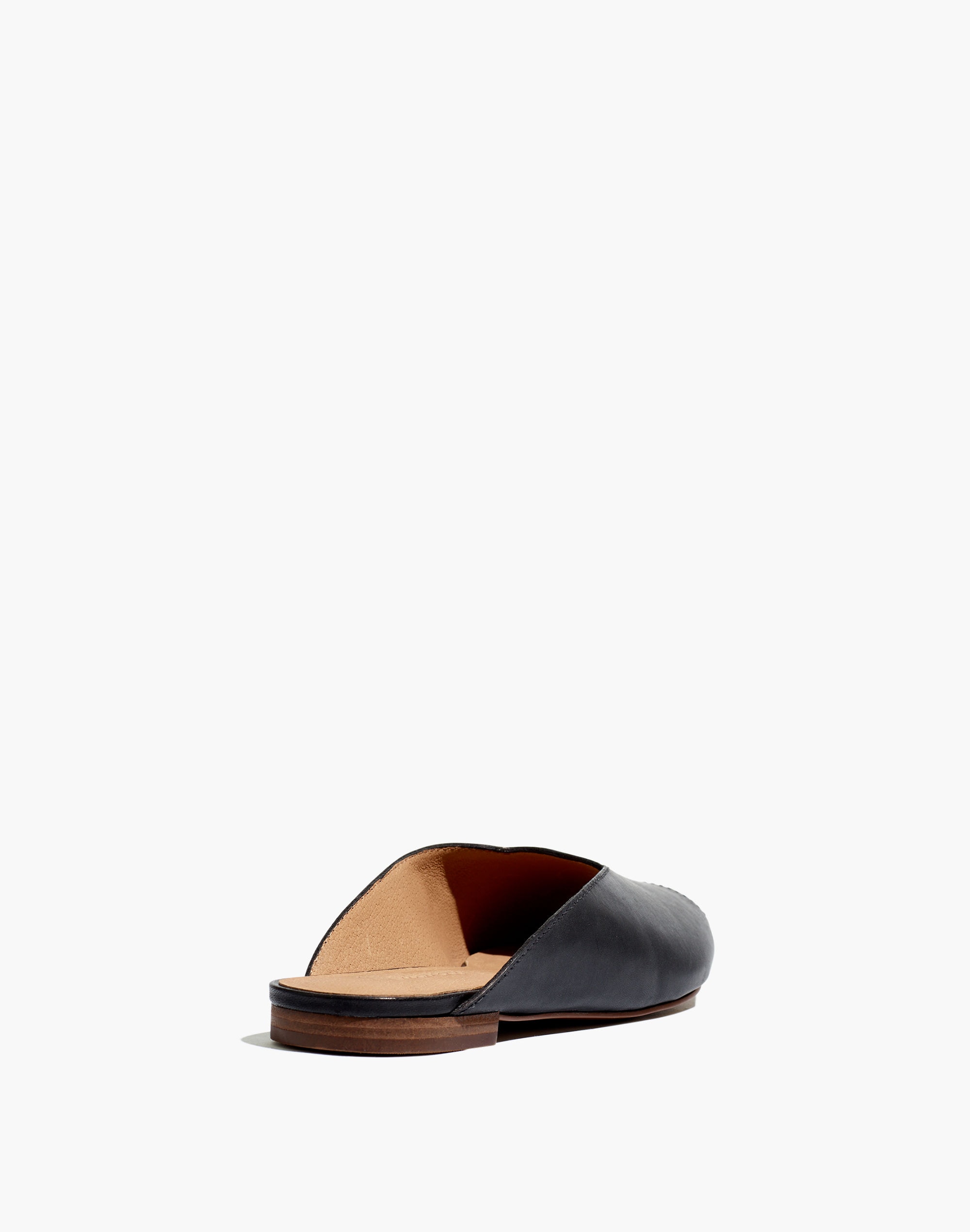 The Erica Peep-Toe Mule Leather | Madewell