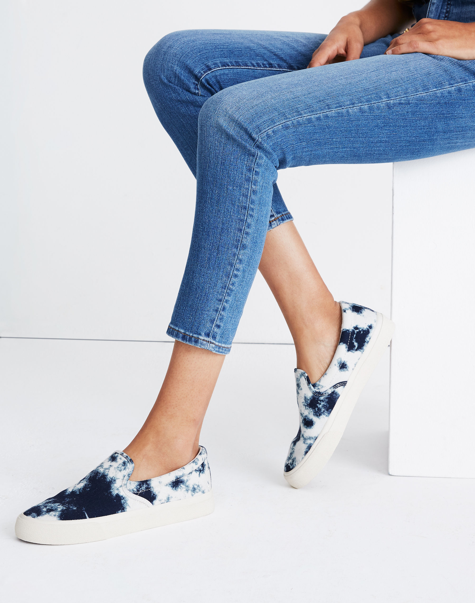 Sidewalk Slip-On Sneakers in Tie-Dyed Recycled Canvas | Madewell