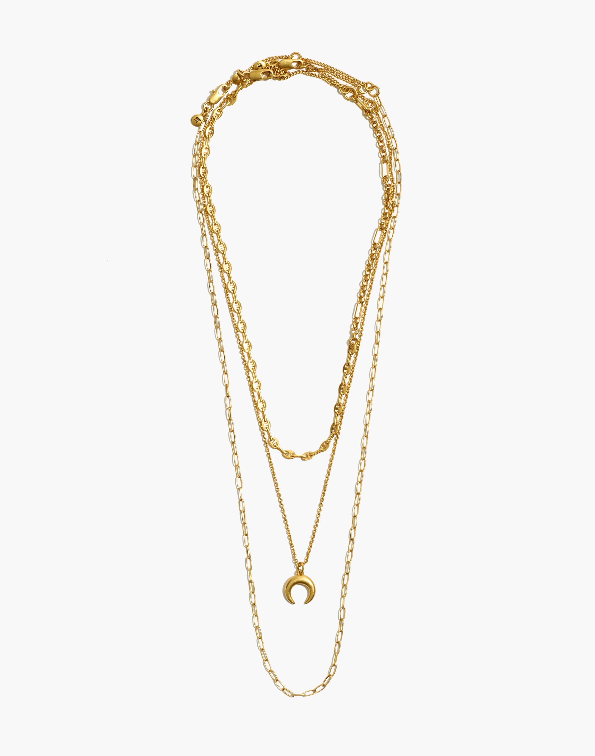 Madewell half clearance moon necklace